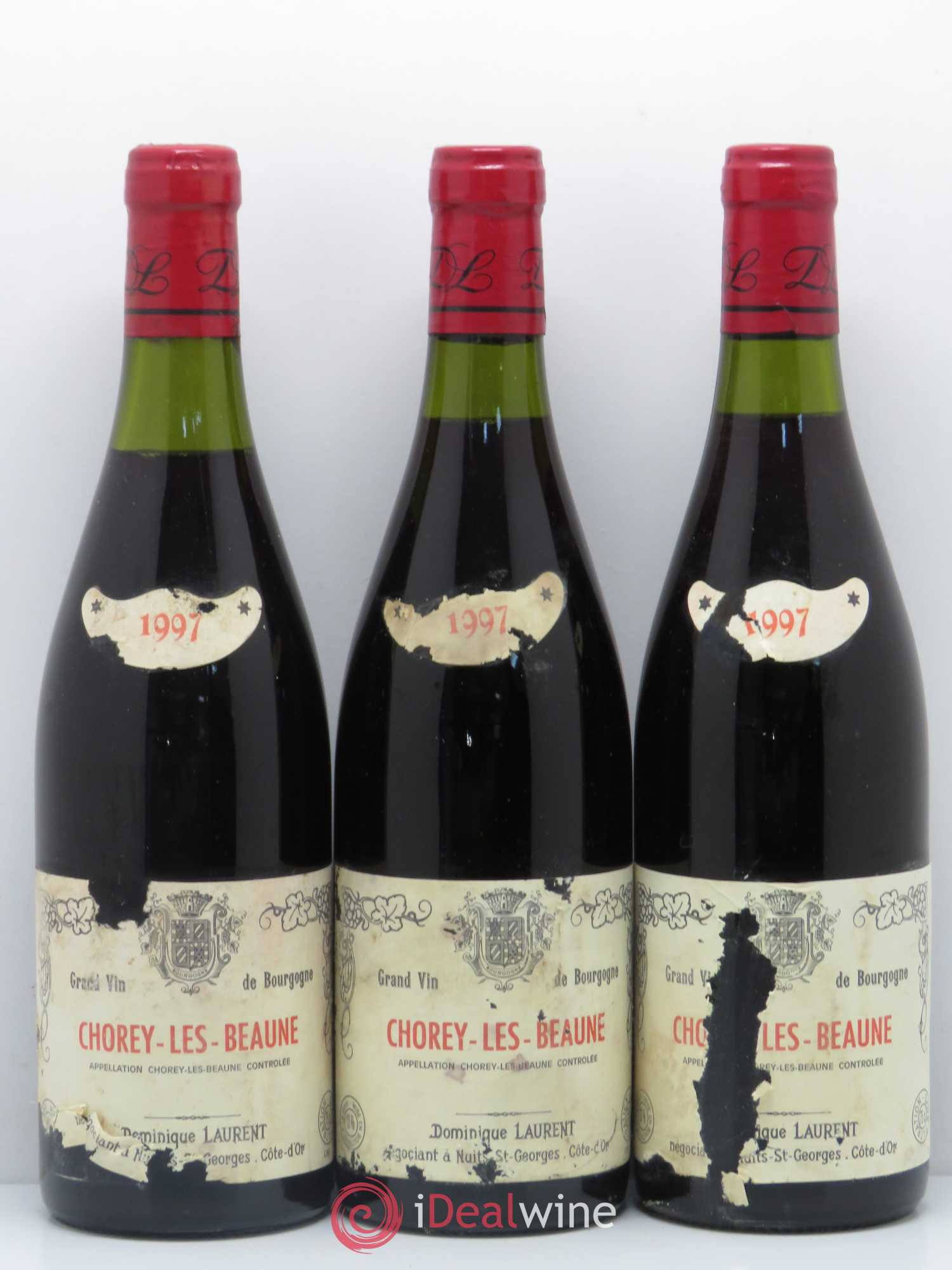 Chorey-lès-Beaune Domaine Laurent 1997 - Posten von 3 Flaschen - 0
