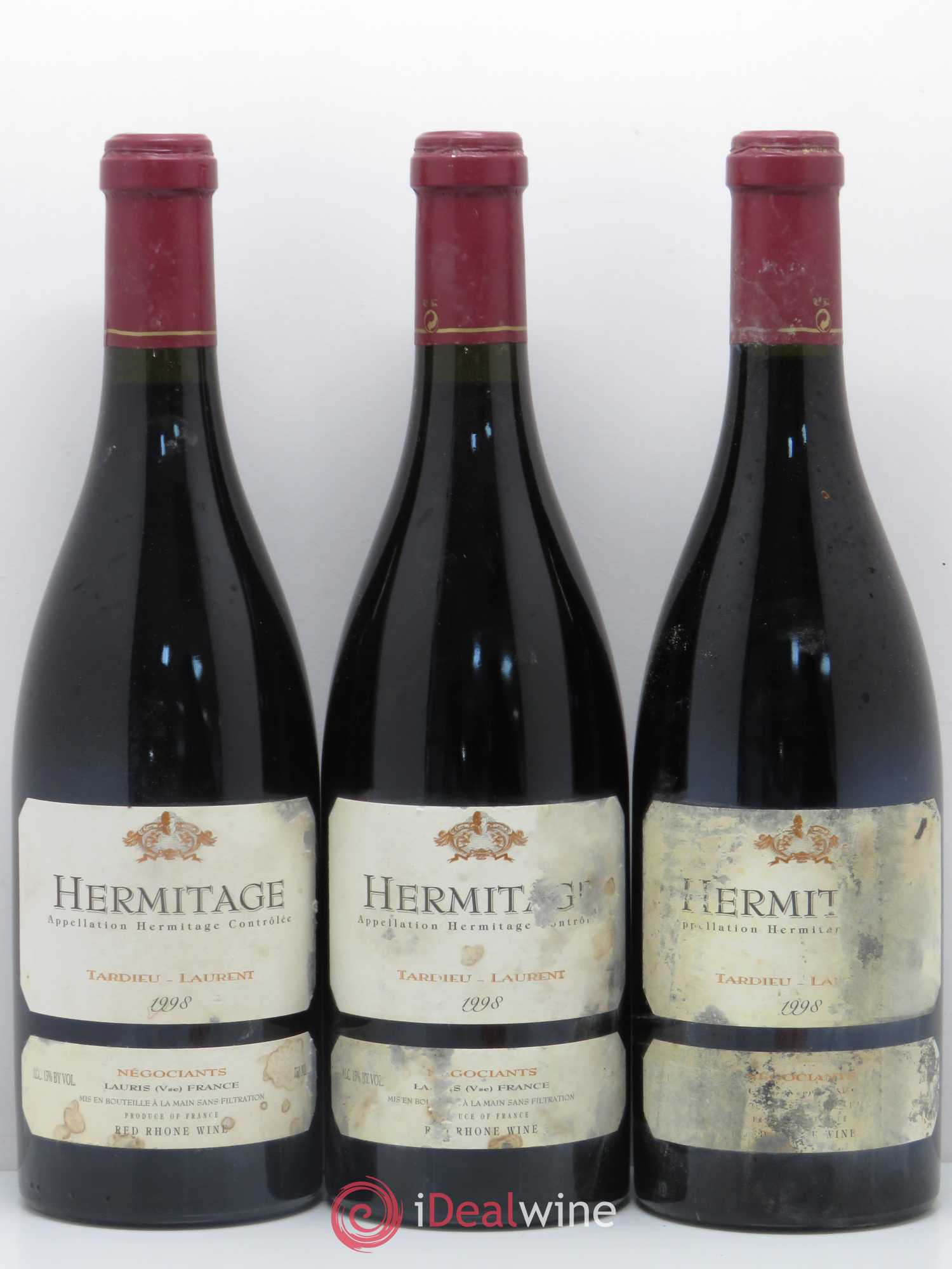Hermitage Maison Tardieu-Laurent (sans prix de réserve) 1998 - Lot de 6 bouteilles - 2