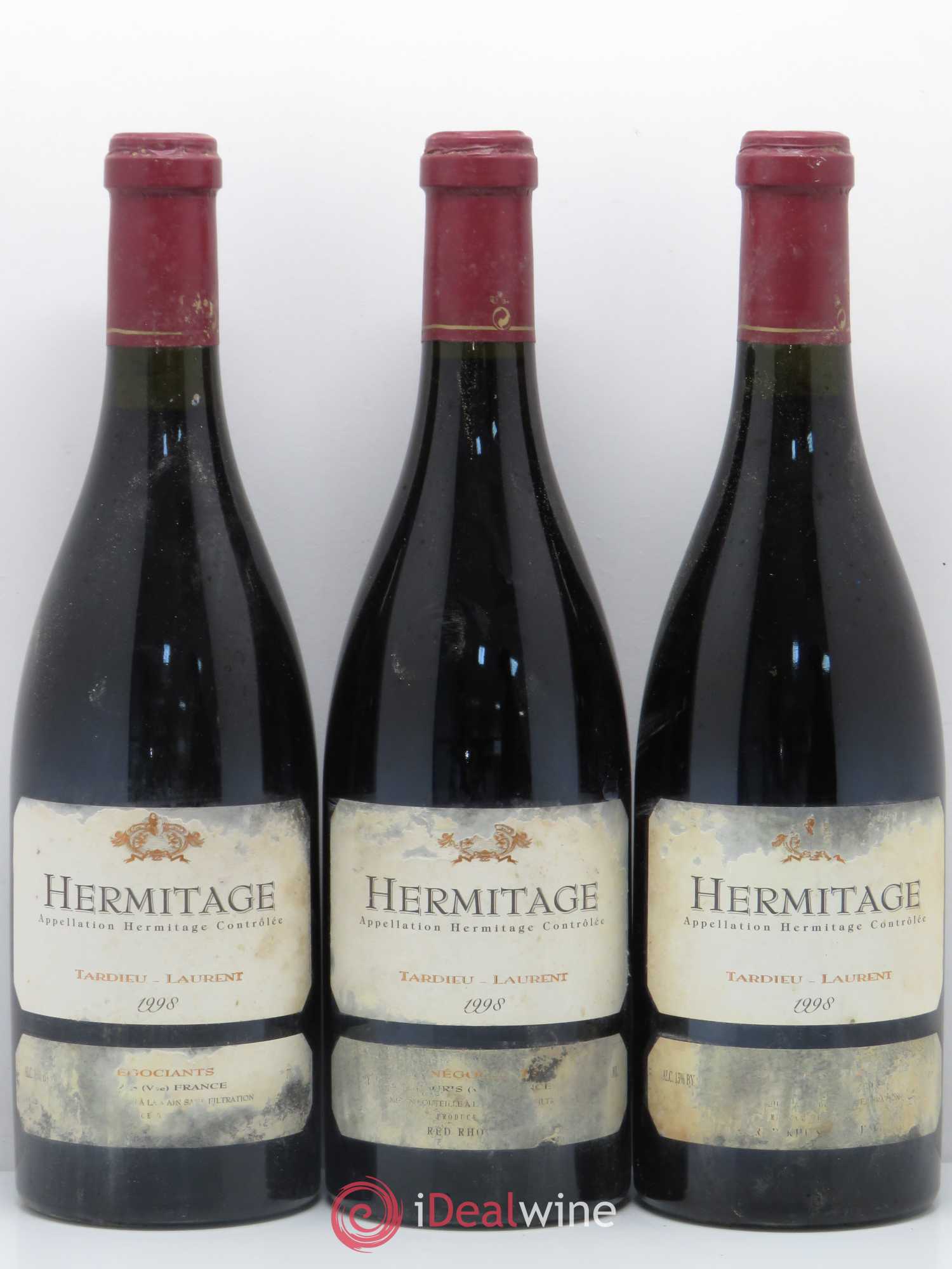 Hermitage Maison Tardieu-Laurent 1998 - Lot de 3 bouteilles - 0