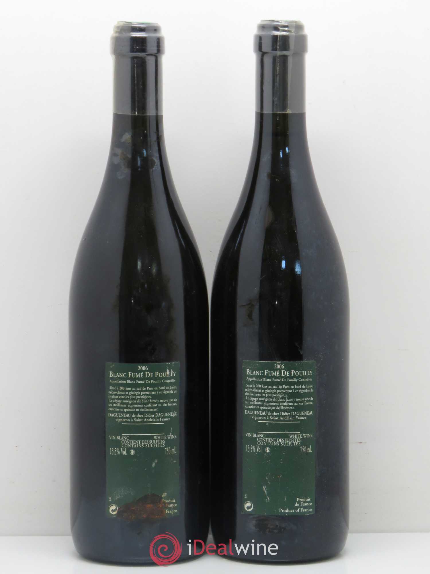 Vin de France (anciennement Pouilly-Fumé) Silex Dagueneau (Domaine Didier - Louis-Benjamin) 2006 - Lot de 2 bouteilles - 1
