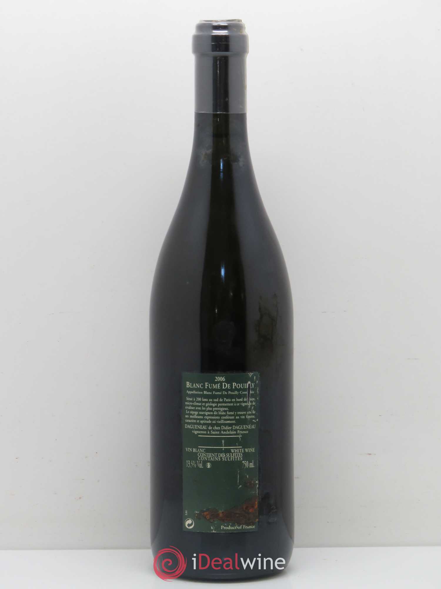 Vin de France (anciennement Pouilly-Fumé) Silex Dagueneau (Domaine Didier - Louis-Benjamin) 2006 - Lot de 1 bouteille - 1
