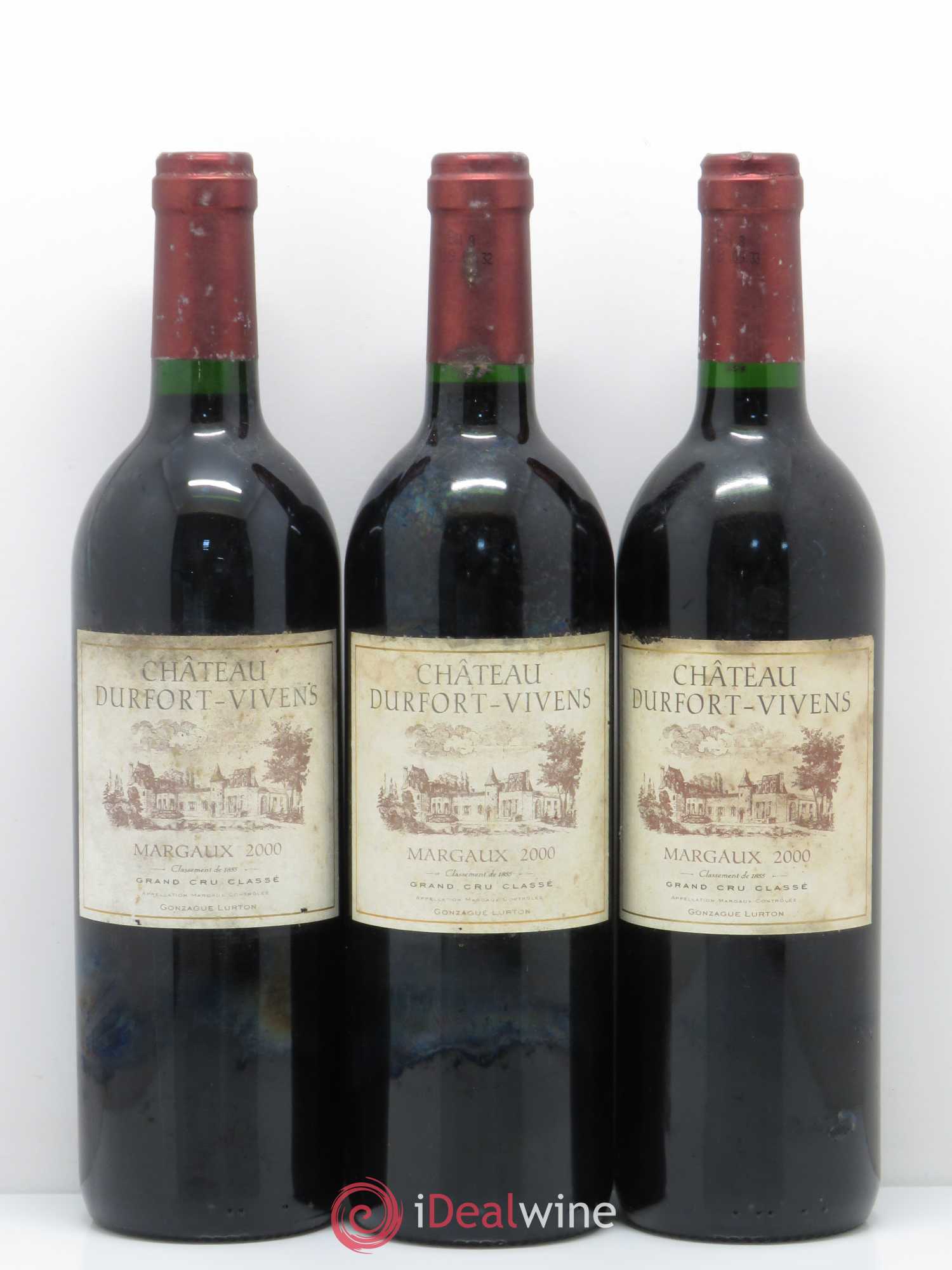 Château Durfort Vivens 2ème Grand Cru Classé 2000 - Lot de 12 bouteilles - 2