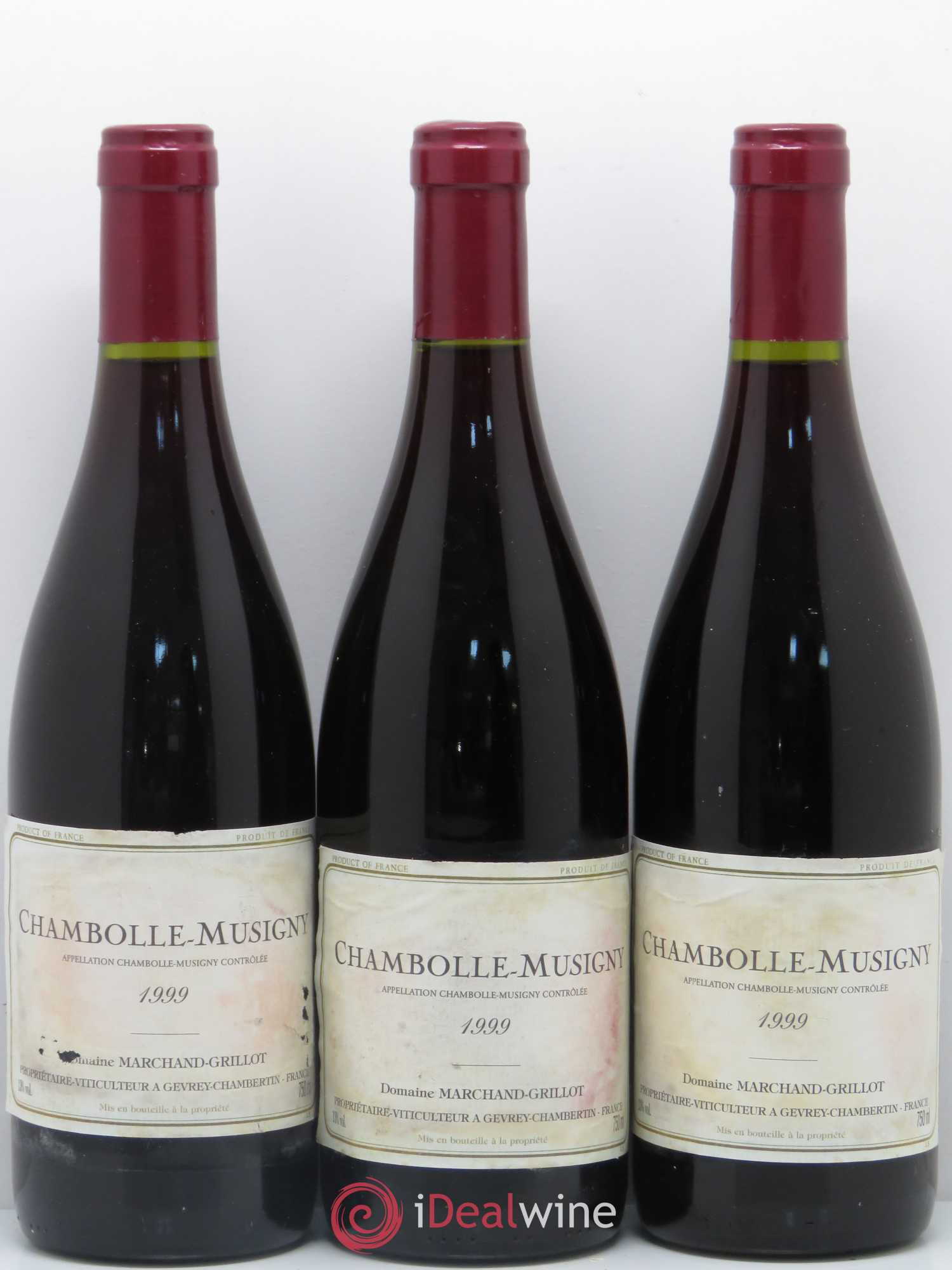 Chambolle-Musigny Marchand Grillot 1999 - Lot de 3 bouteilles - 0