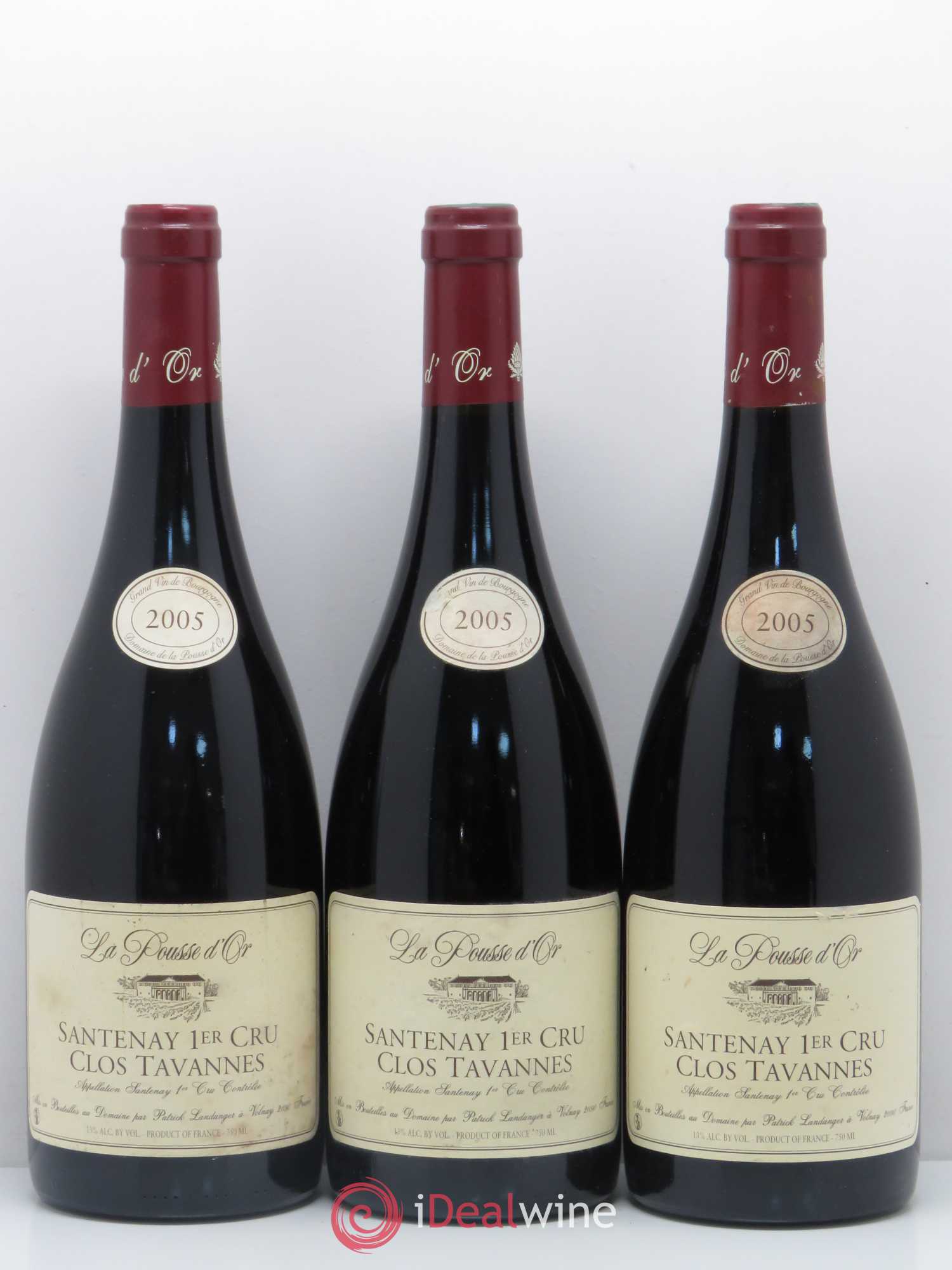 Santenay 1er Cru Clos Tavannes La Pousse d'Or (Domaine de) 2005 - Lot de 3 bouteilles - 0