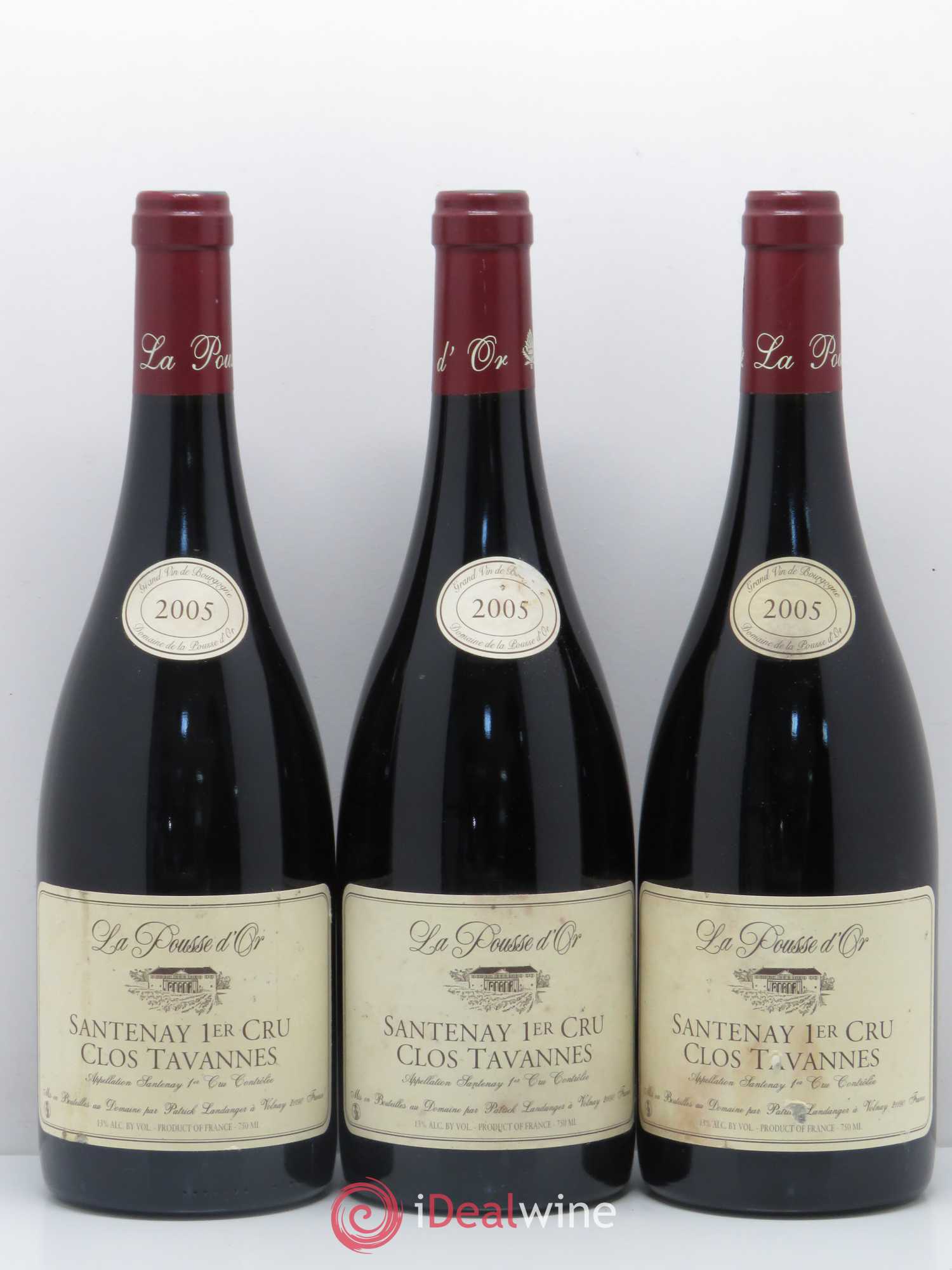 Santenay 1er Cru Clos Tavannes La Pousse d'Or (Domaine de) 2005 - Lot de 3 bouteilles - 0