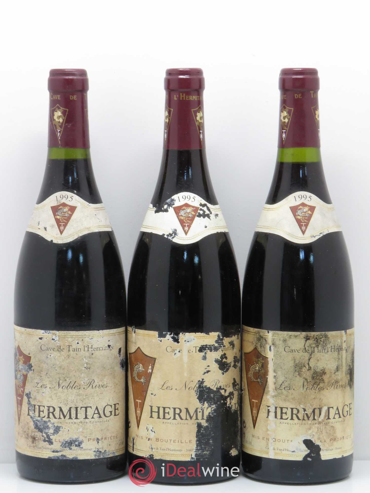 Hermitage Cave de Tain Les Nobles Rives 1995 - Lot de 3 bouteilles - 0