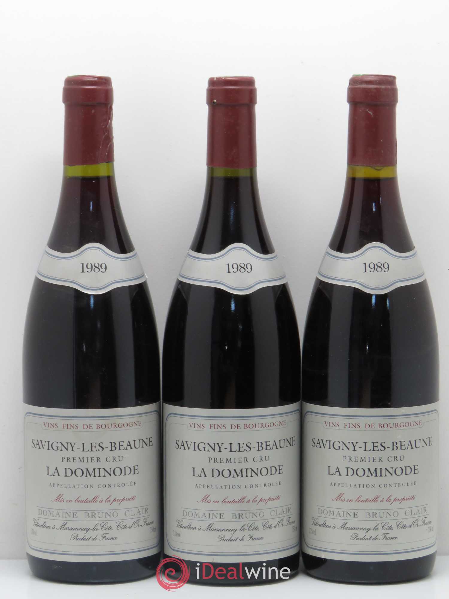 Savigny-lès-Beaune 1er Cru La Dominode Bruno Clair (Domaine) 1989 - Lot de 6 bouteilles - 2