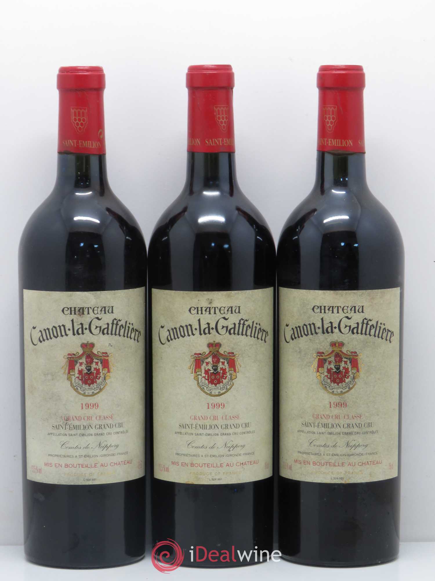 Château Canon la Gaffelière 1er Grand Cru Classé B 1999 - Lot de 5 bouteilles - 1