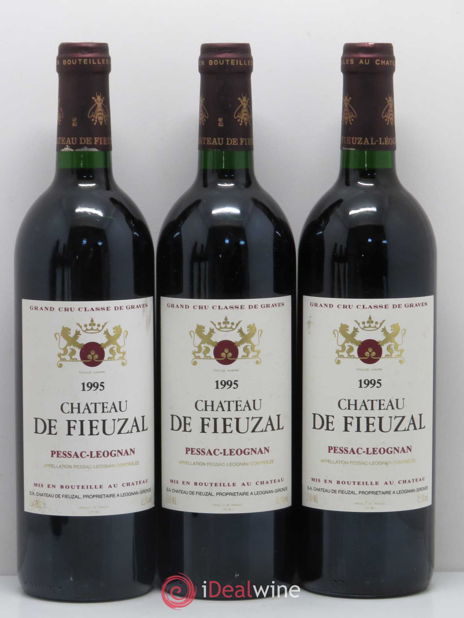 Château de Fieuzal Cru Classé de Graves 1995 - Lot de 6 bouteilles - 1