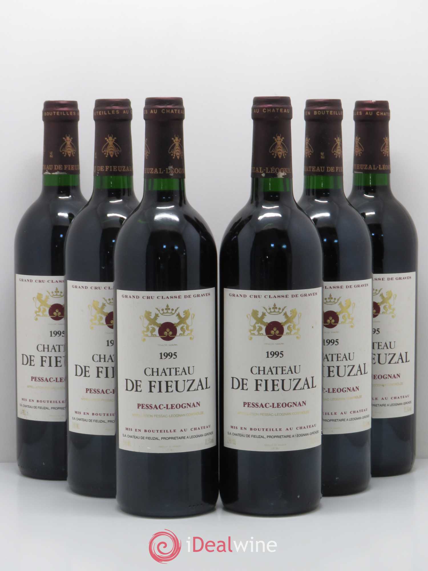 Château de Fieuzal Cru Classé de Graves 1995 - Lot de 6 bouteilles - 0