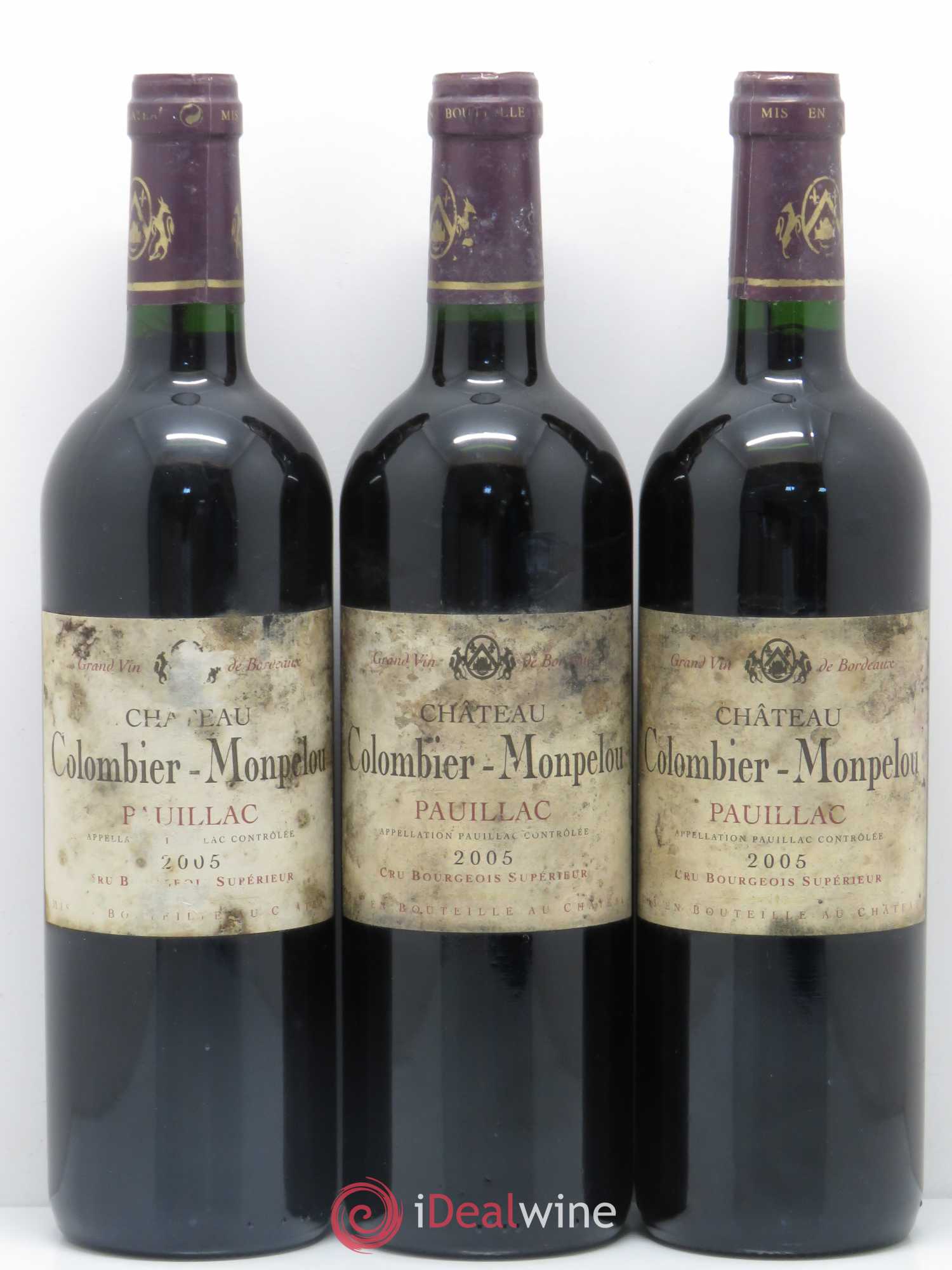 Château Colombier Monpelou Cru Bourgeois 2005 - Lot de 12 bouteilles - 2