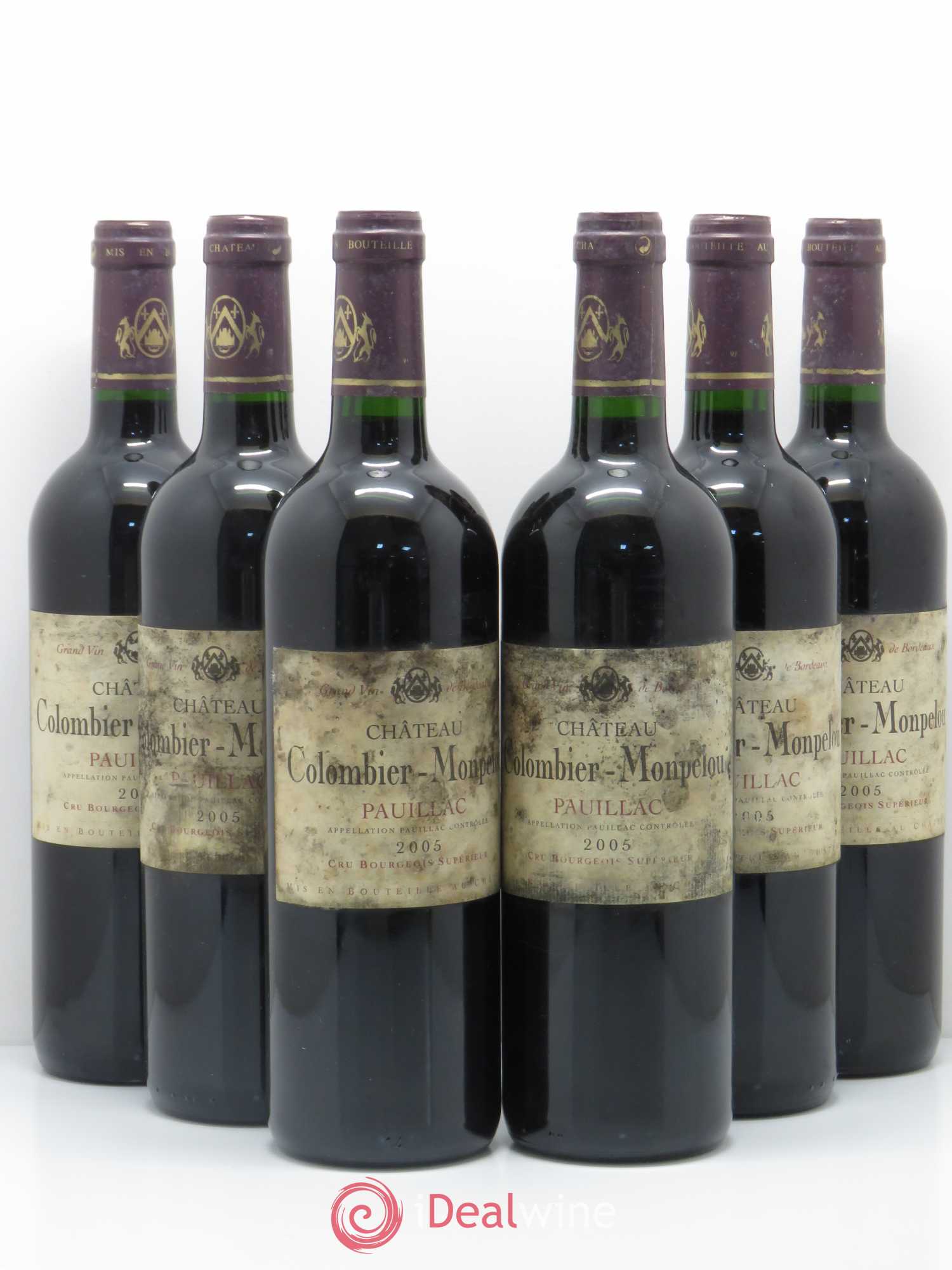 Château Colombier Monpelou Cru Bourgeois 2005 - Lot de 6 bouteilles - 0