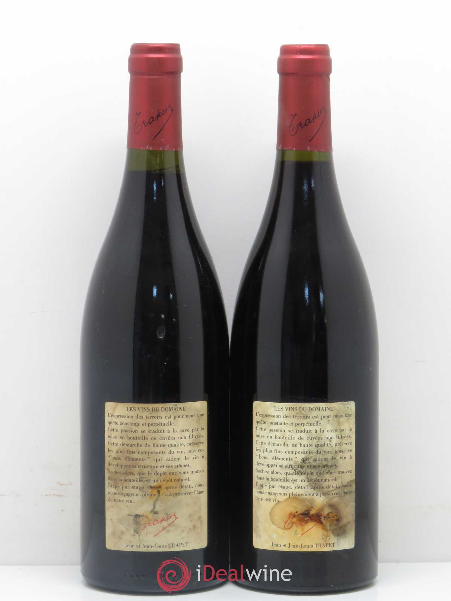 Chambertin Grand Cru Domaine Trapet 2001 - Lot de 2 bouteilles - 1