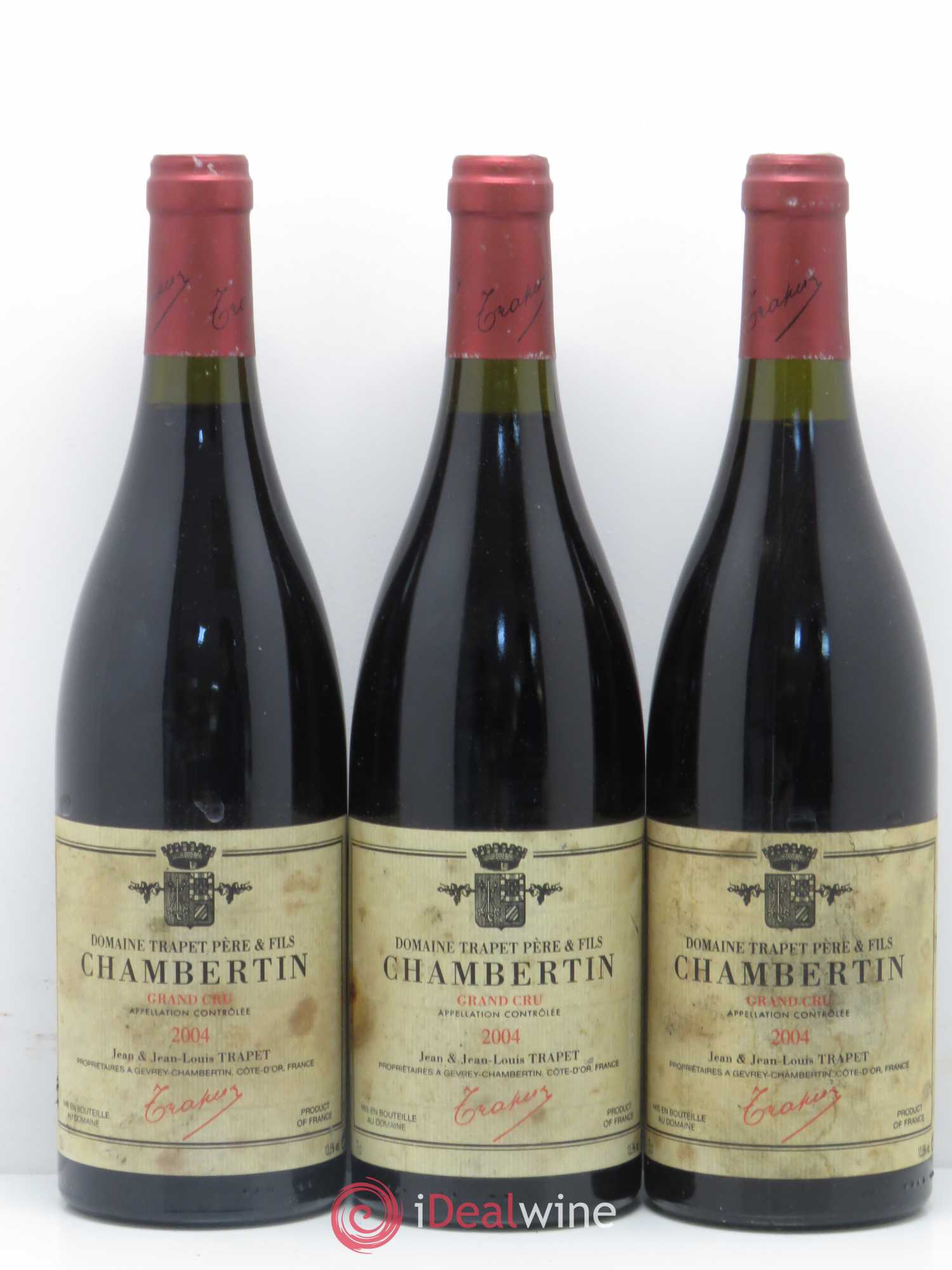 Chambertin Grand Cru Domaine Trapet 2004 - Lot de 3 bouteilles - 0