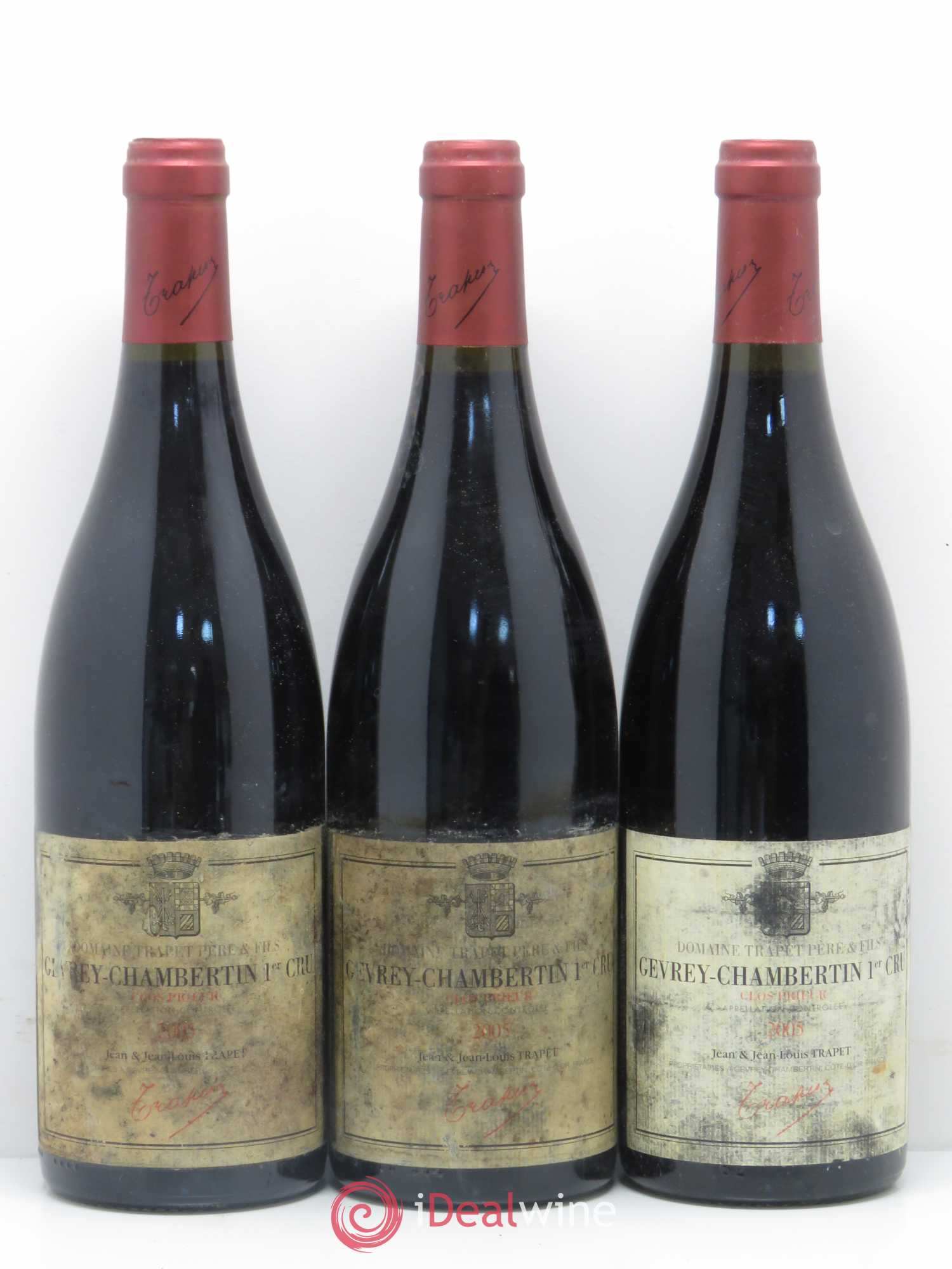 Gevrey-Chambertin 1er Cru Clos Prieur Domaine Trapet 2005 - Lot de 3 bouteilles - 0