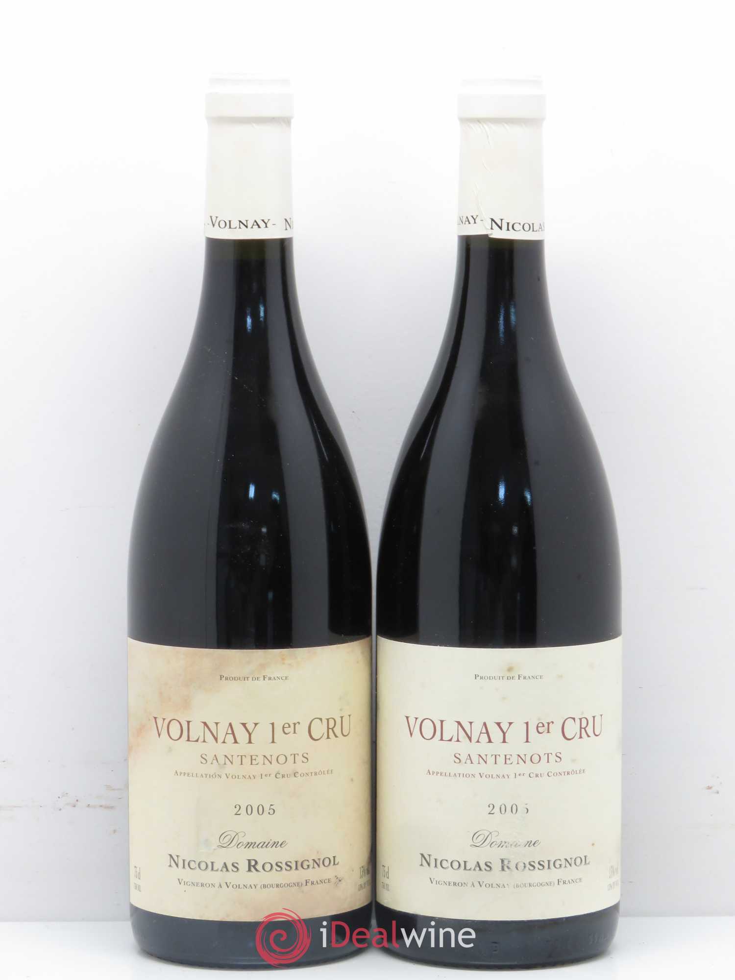 Volnay 1er Cru Santenots Nicolas Rossignol 2005 - Lot de 2 bouteilles - 0