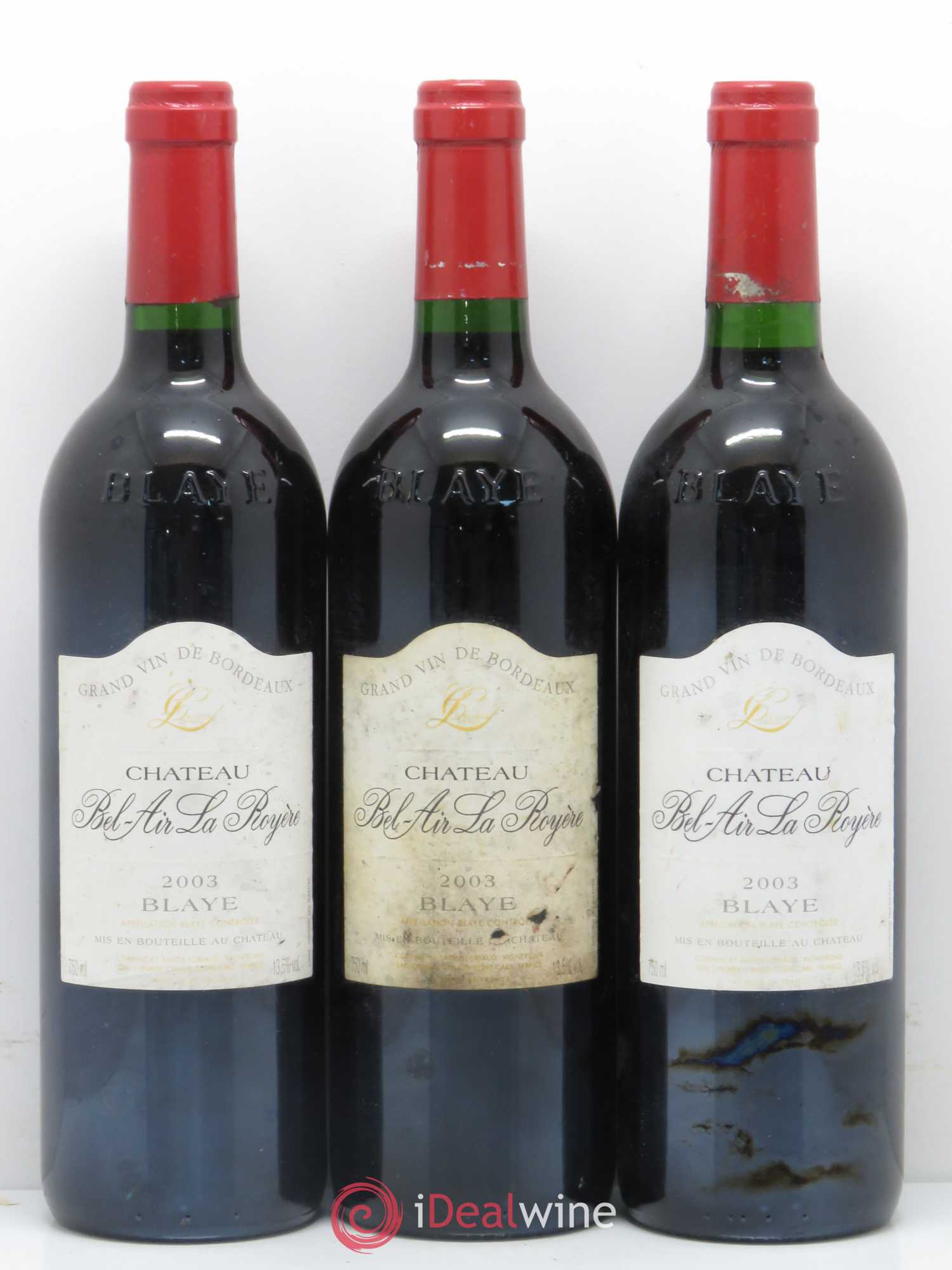 Château Bel Air La Royere 2003 - Lot de 6 bouteilles - 2