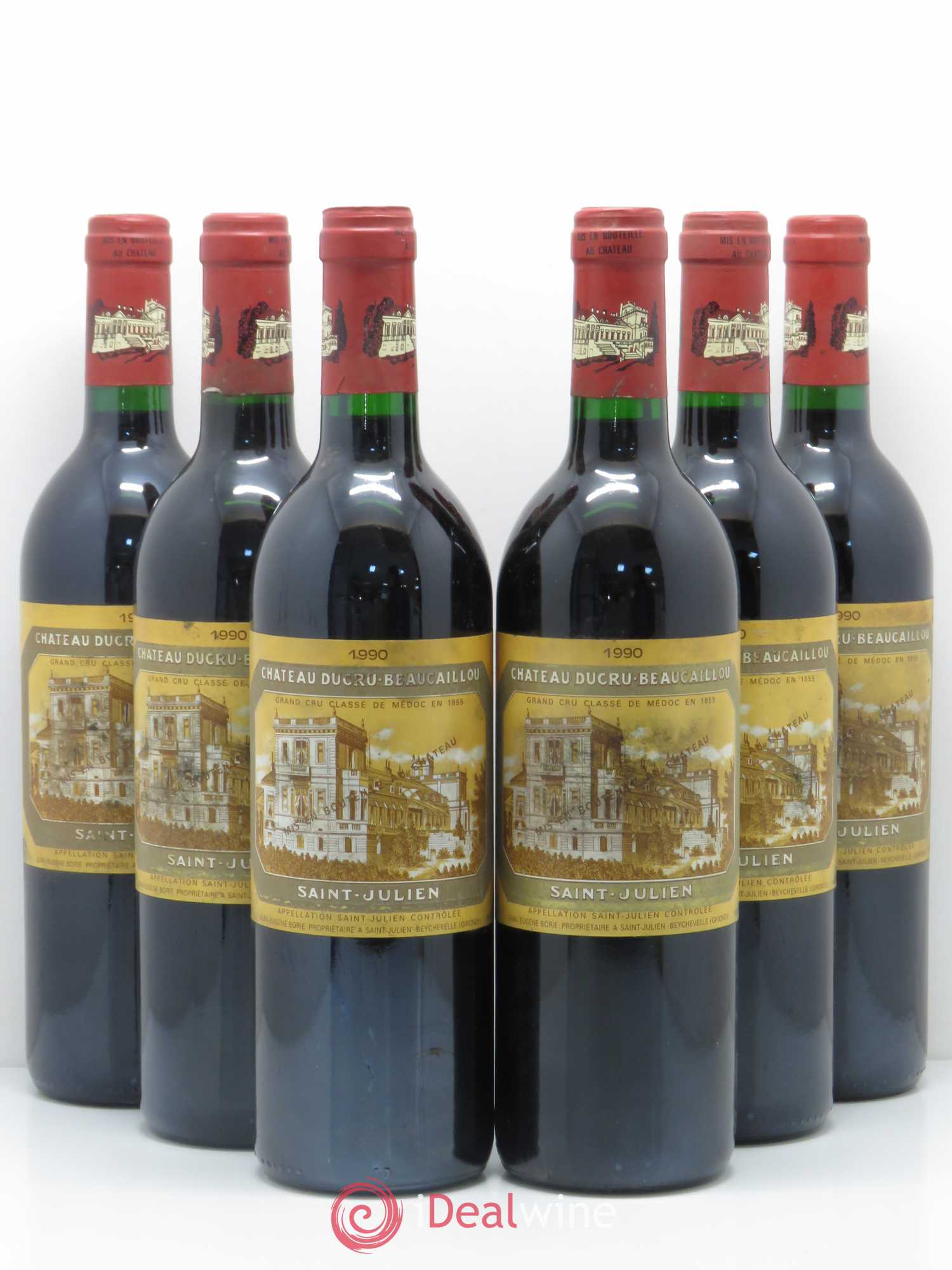 Château Ducru Beaucaillou 2ème Grand Cru Classé 1990 - Lot de 6 bouteilles - 0