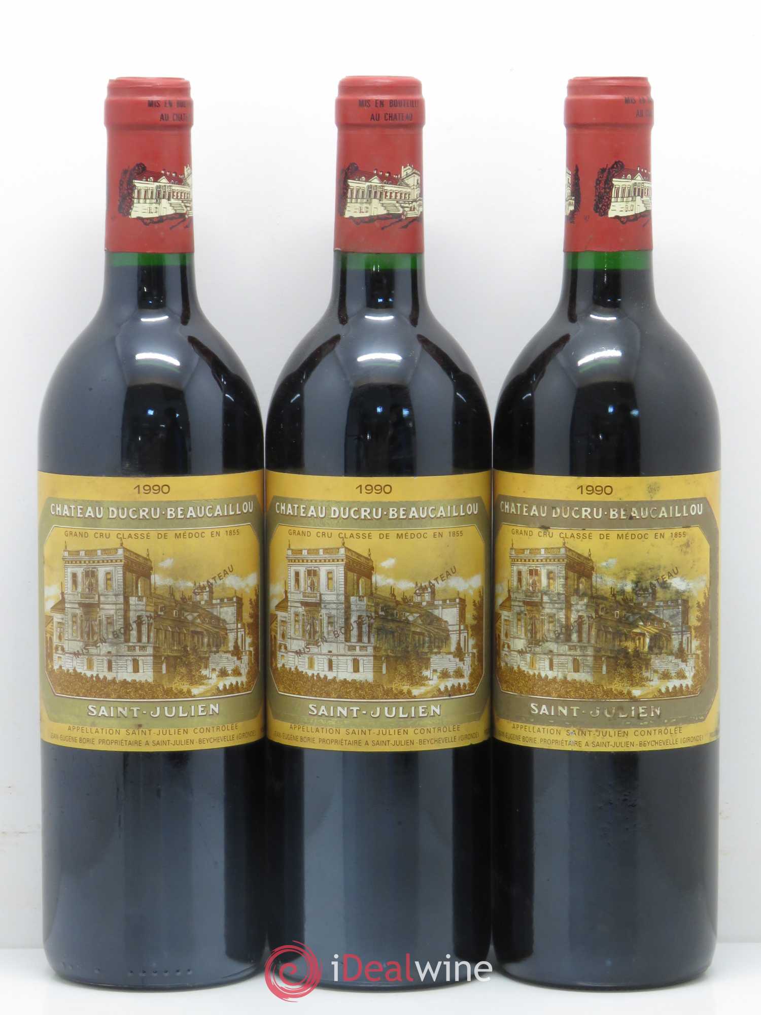 Château Ducru Beaucaillou 2ème Grand Cru Classé 1990 - Lot de 3 bouteilles - 0