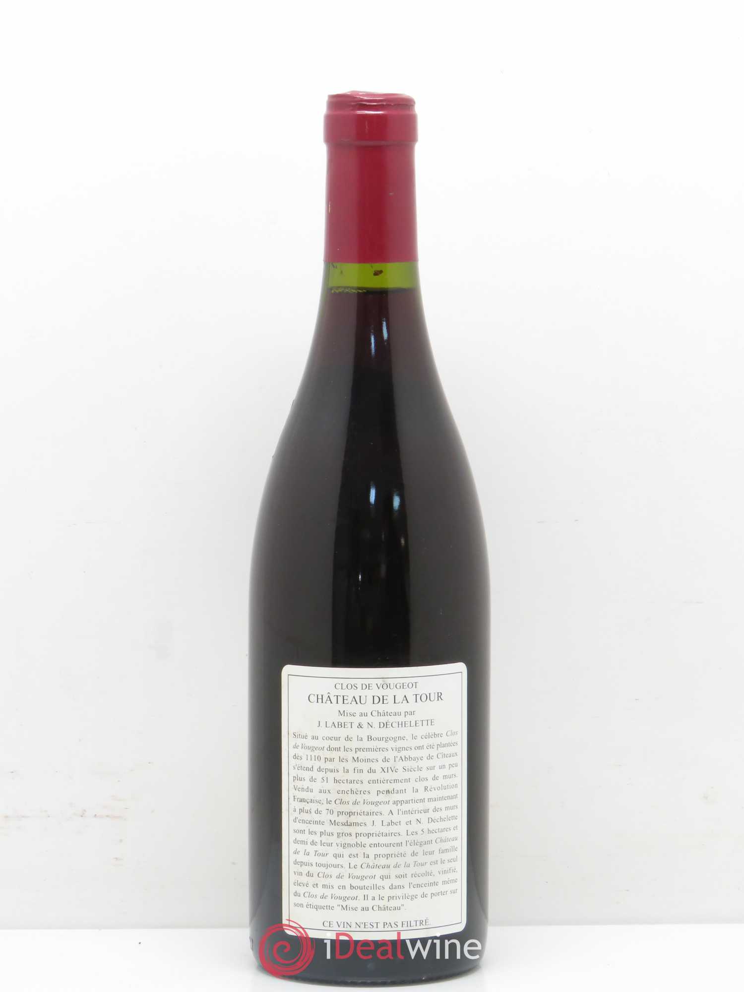 Clos de Vougeot Grand Cru Vieilles Vignes Château de La Tour 1997 - Lot de 1 bouteille - 1