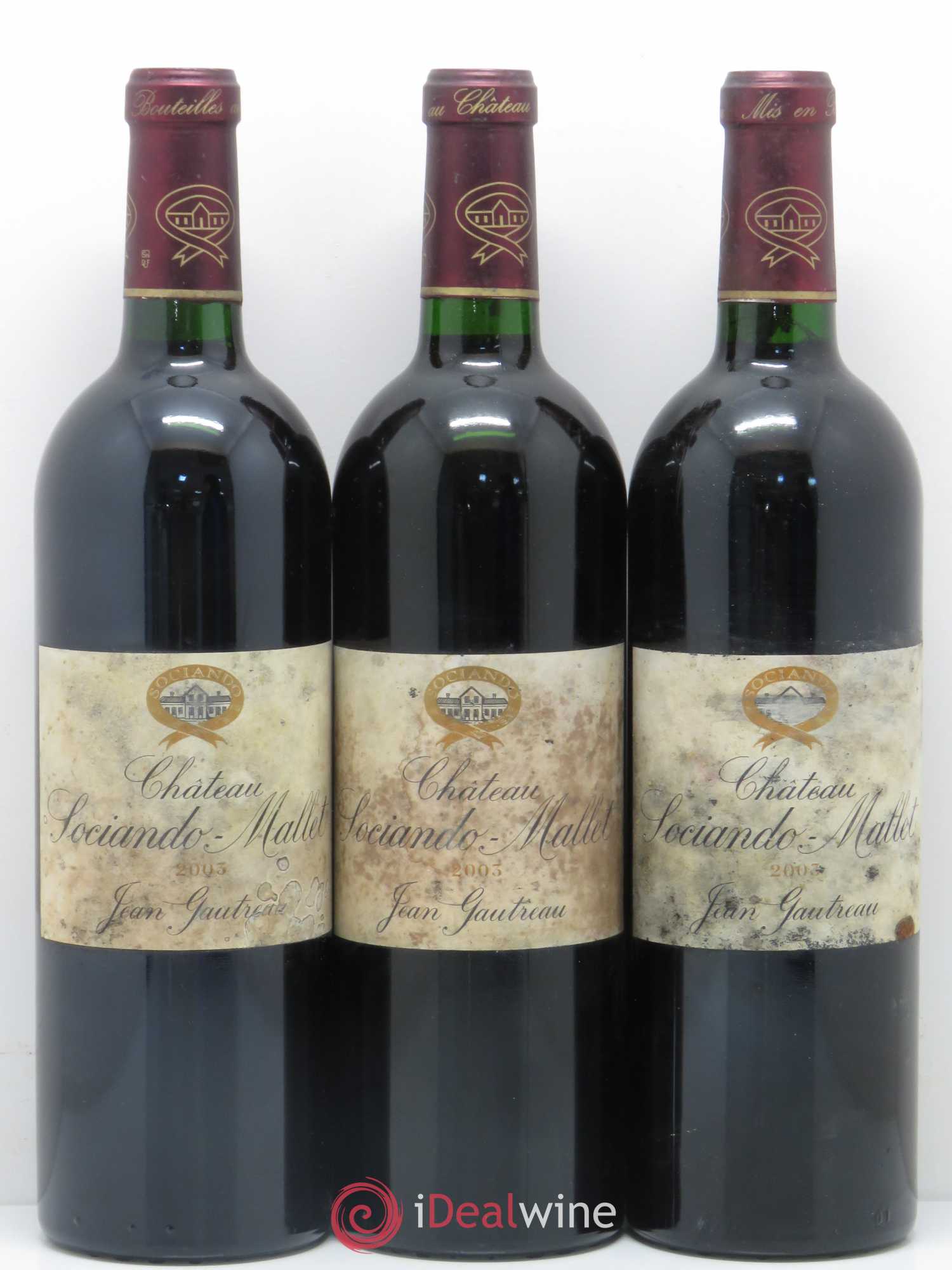 Château Sociando Mallet 2003 - Lot de 12 bouteilles - 2