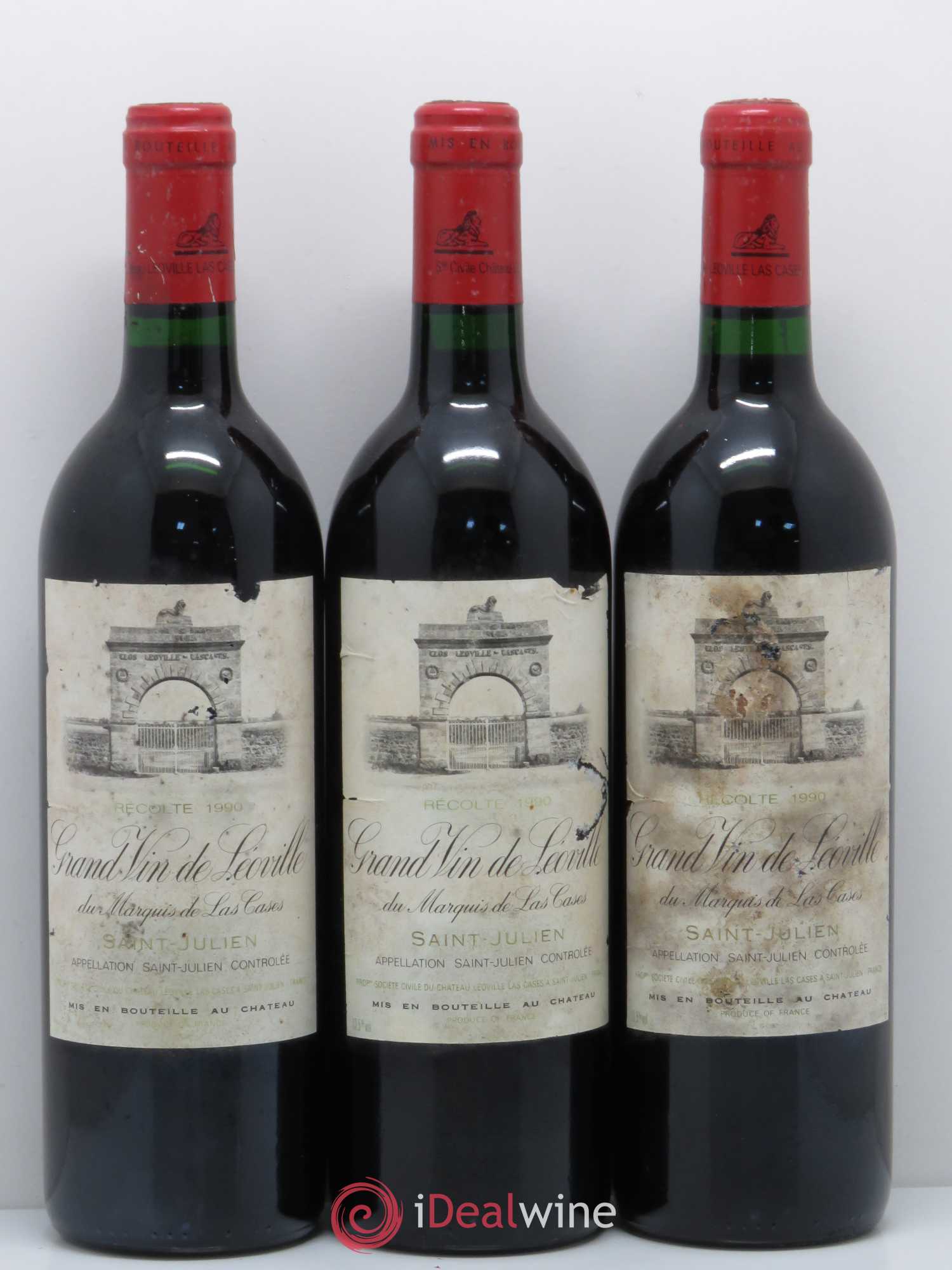 Château Léoville Las Cases 2ème Grand Cru Classé 1990 - Lot de 6 bouteilles - 1