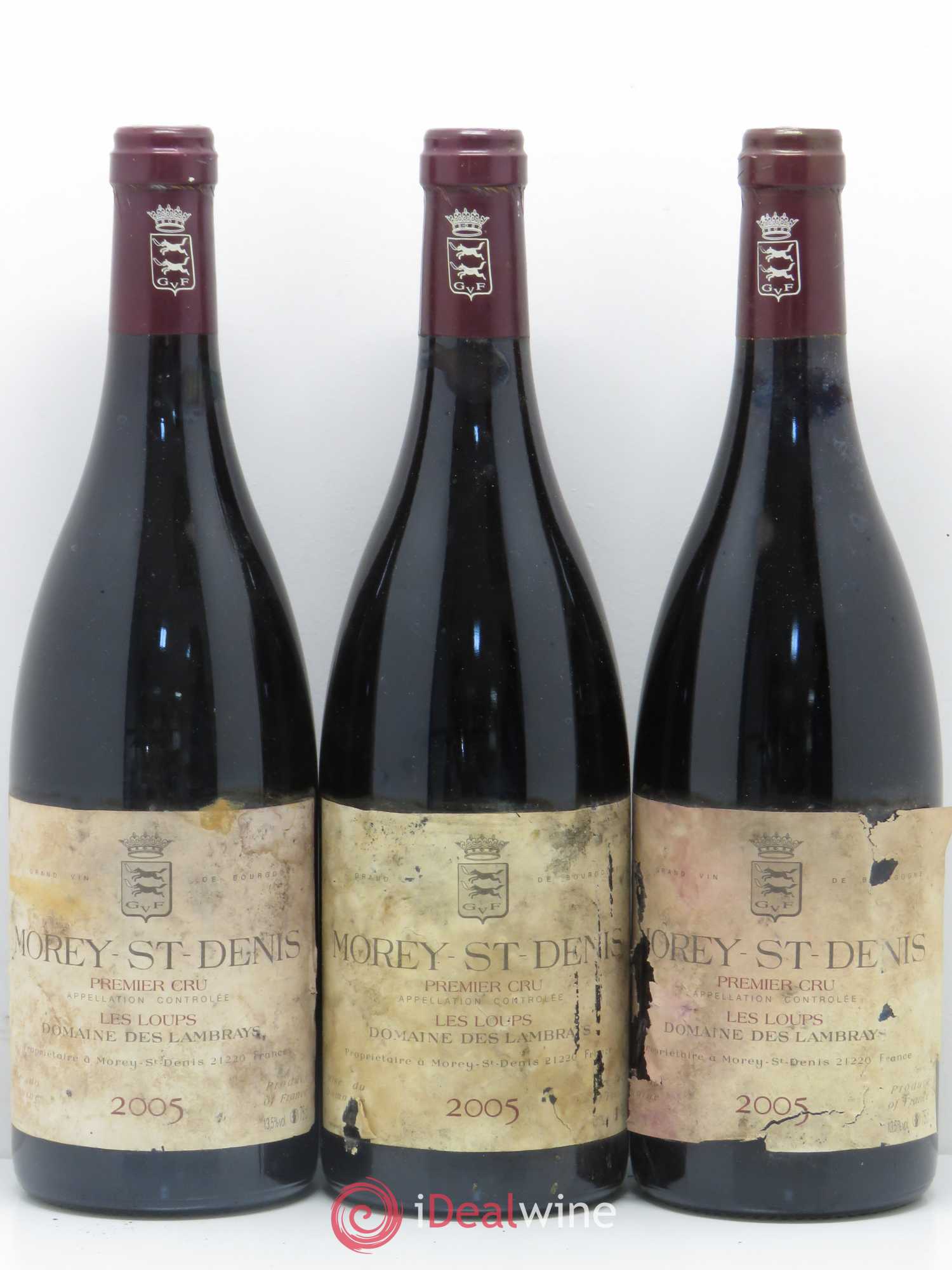 Morey-Saint-Denis 1er Cru Les Loups Domaine des Lambrays 2005 - Lot de 3 bouteilles - 0