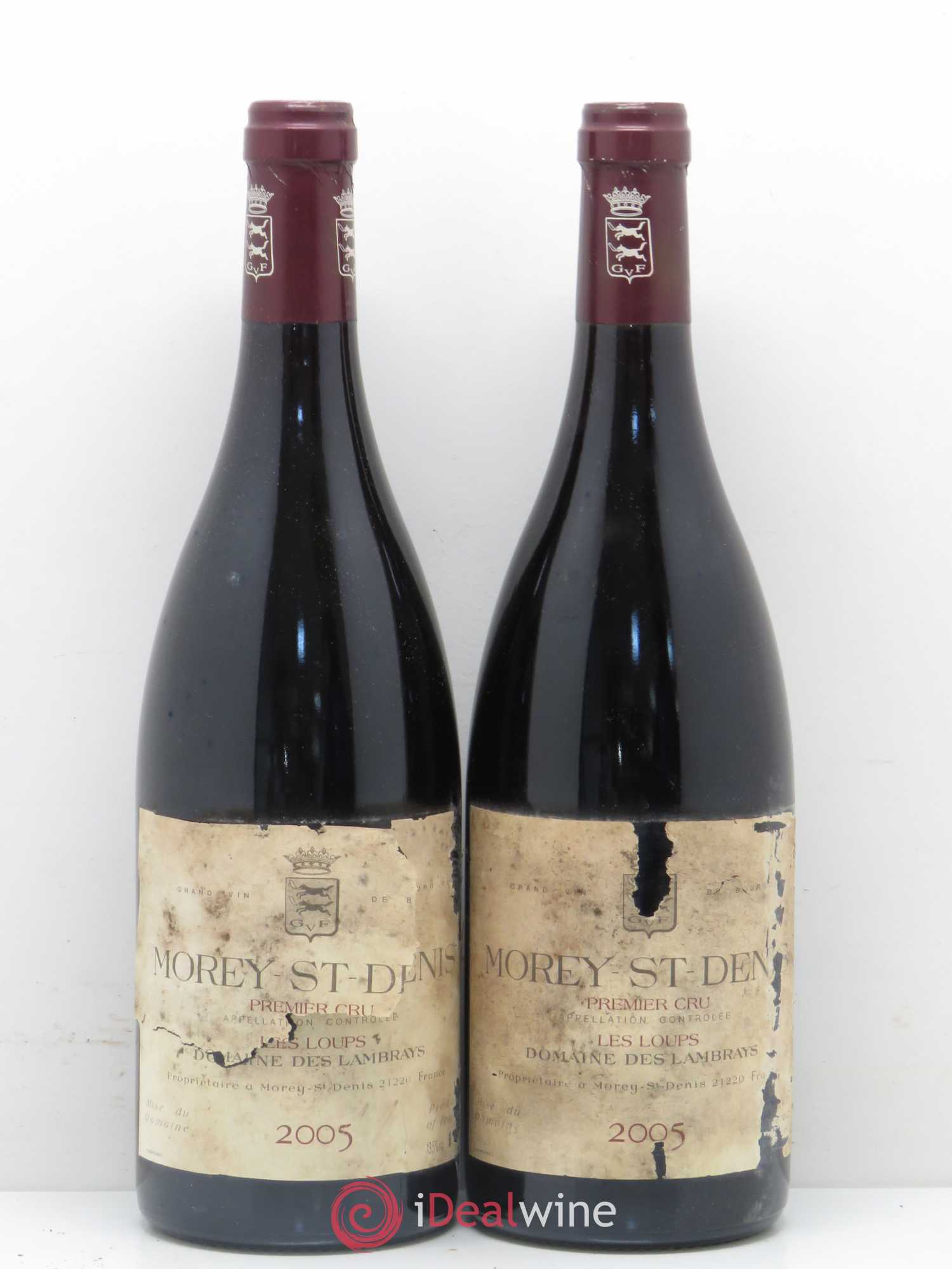 Morey-Saint-Denis 1er Cru Les Loups Domaine des Lambrays 2005 - Lot de 2 bouteilles - 0