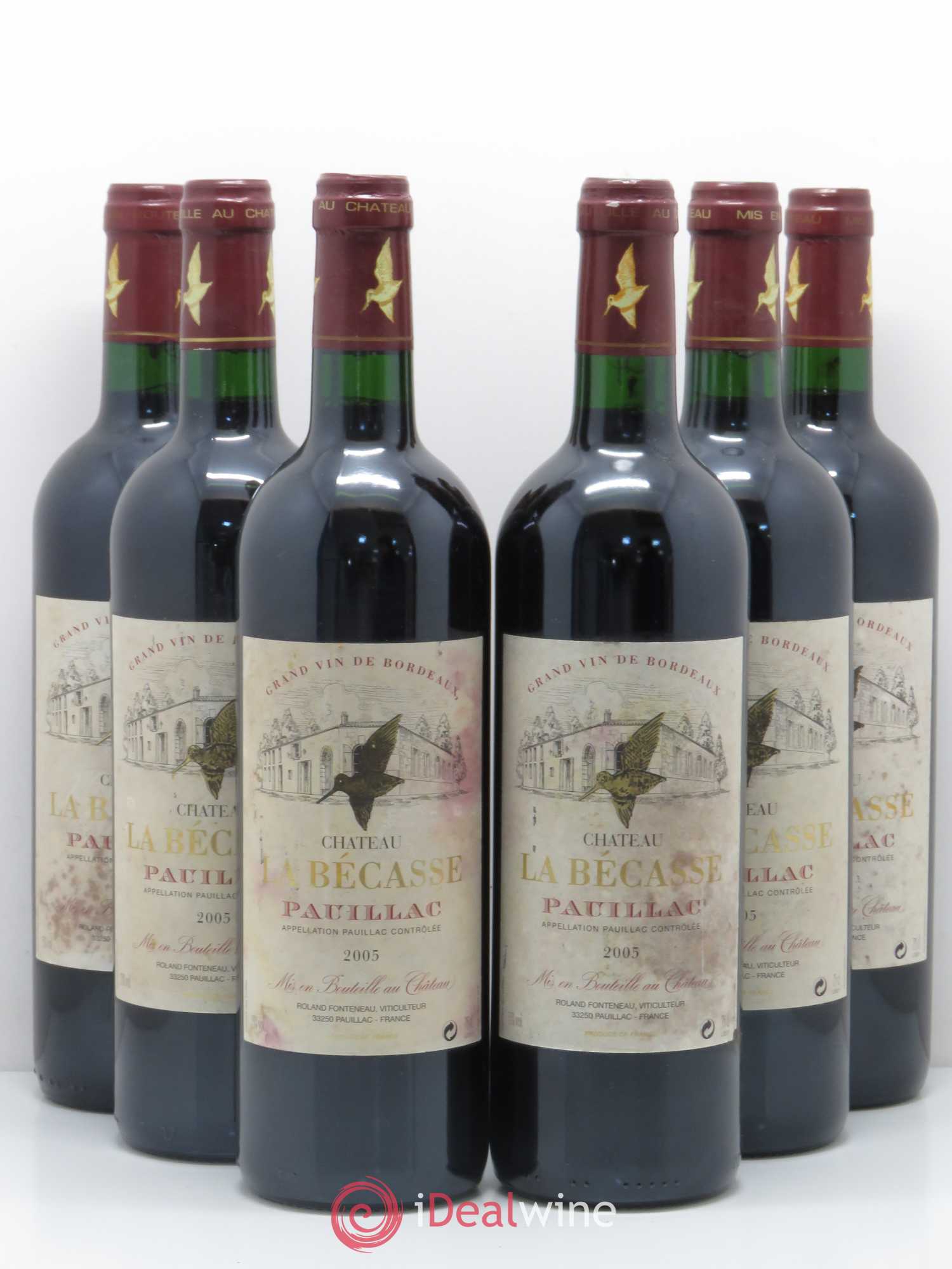 Château la Bécasse 2005 - Lot de 6 bouteilles - 0
