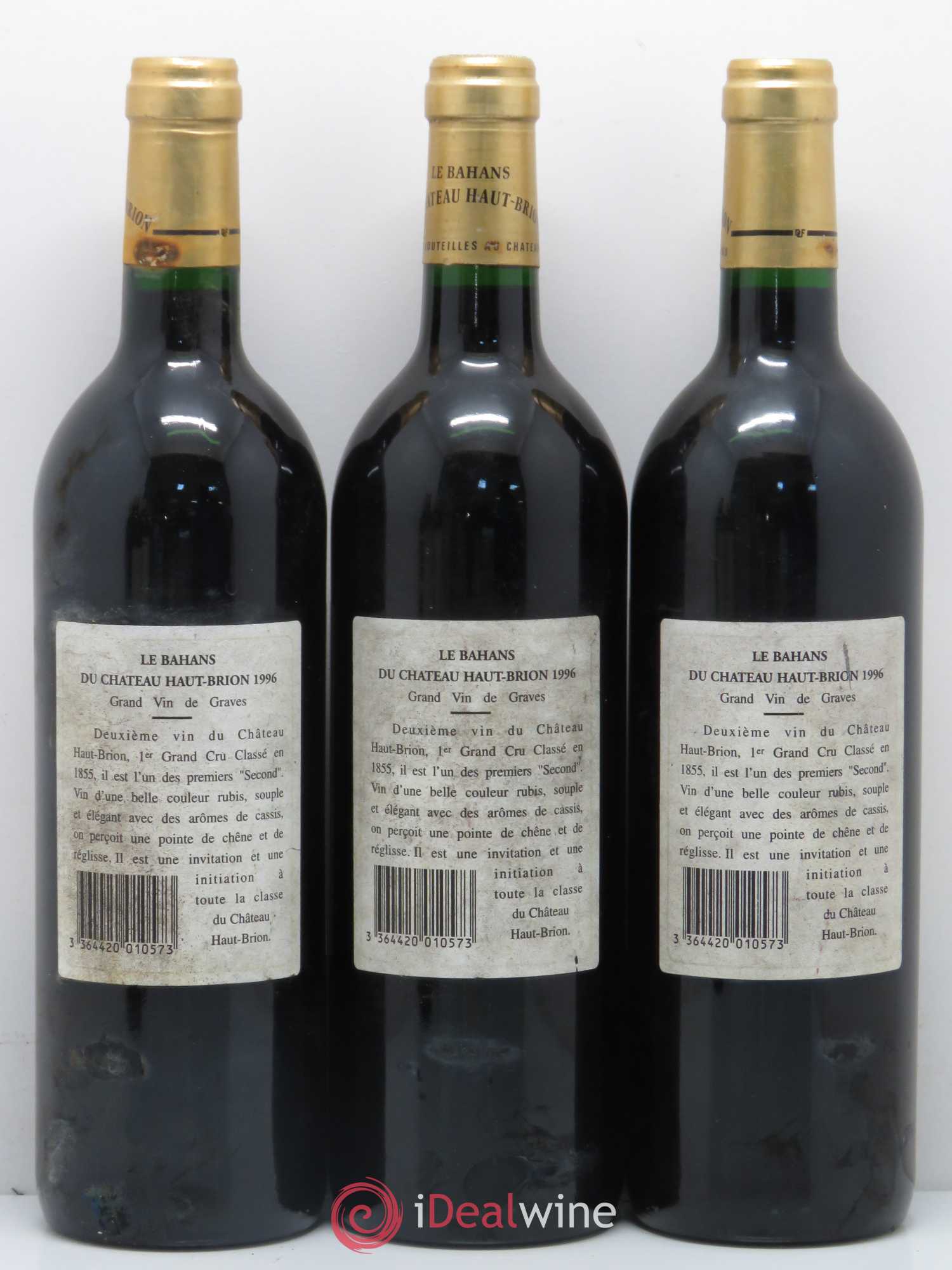 Clarence (Bahans) de Haut-Brion Second Vin 1996 - Lot de 5 bouteilles - 2