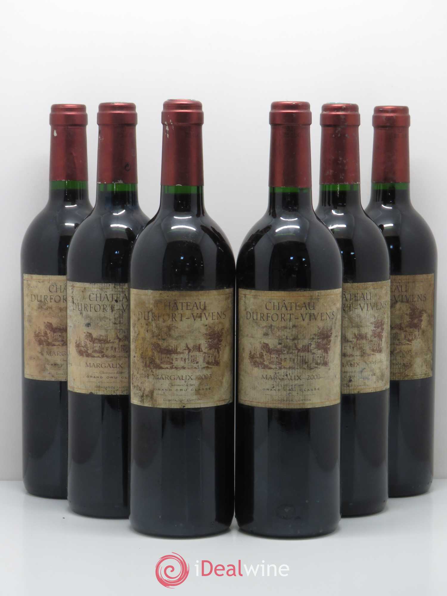 Château Durfort Vivens 2ème Grand Cru Classé 2003 - Lot de 6 bouteilles - 0