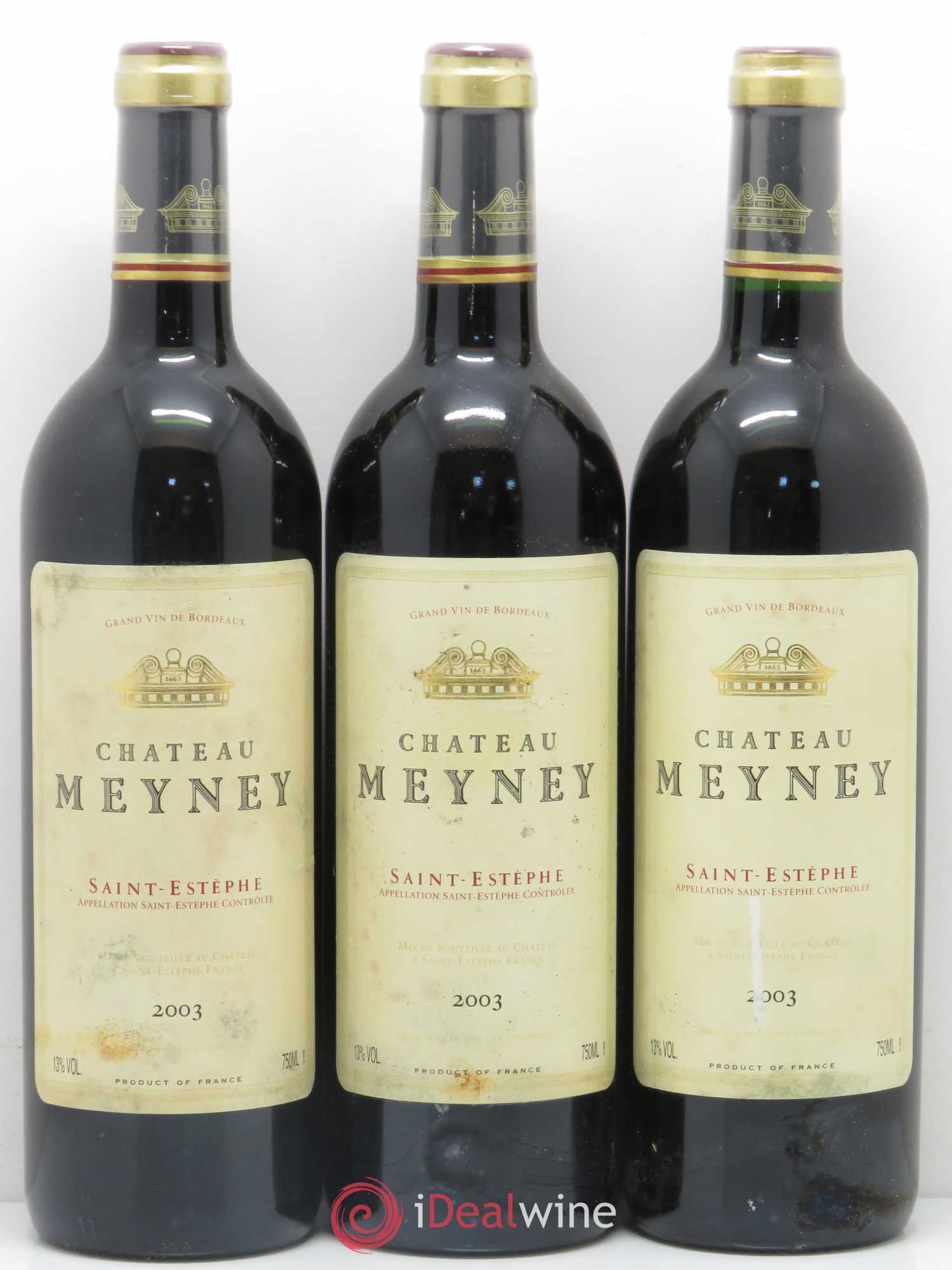 Château Meyney 2003 - Lot de 6 bouteilles - 1