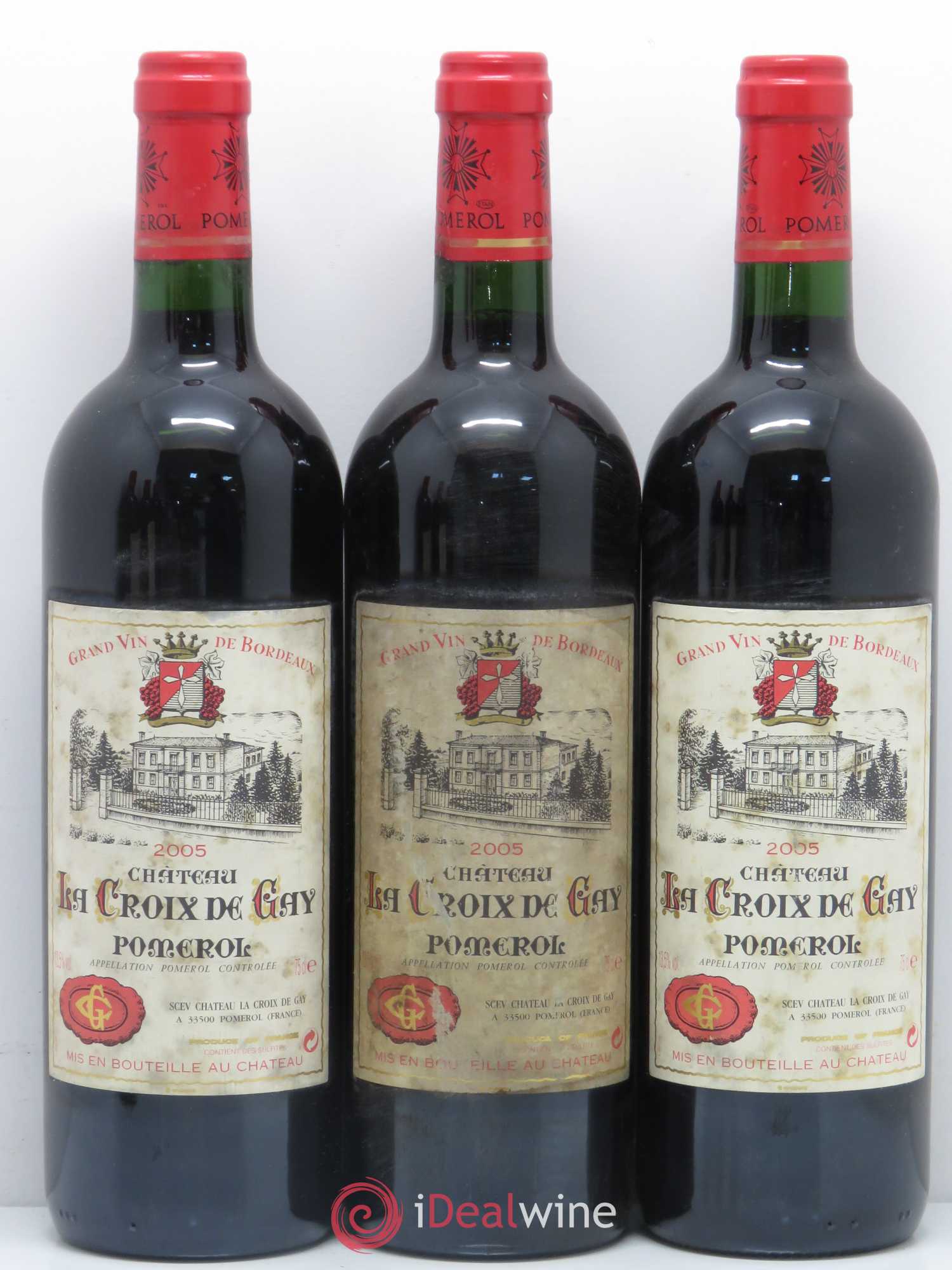 Château la Croix de Gay 2005 - Lot de 6 bouteilles - 1
