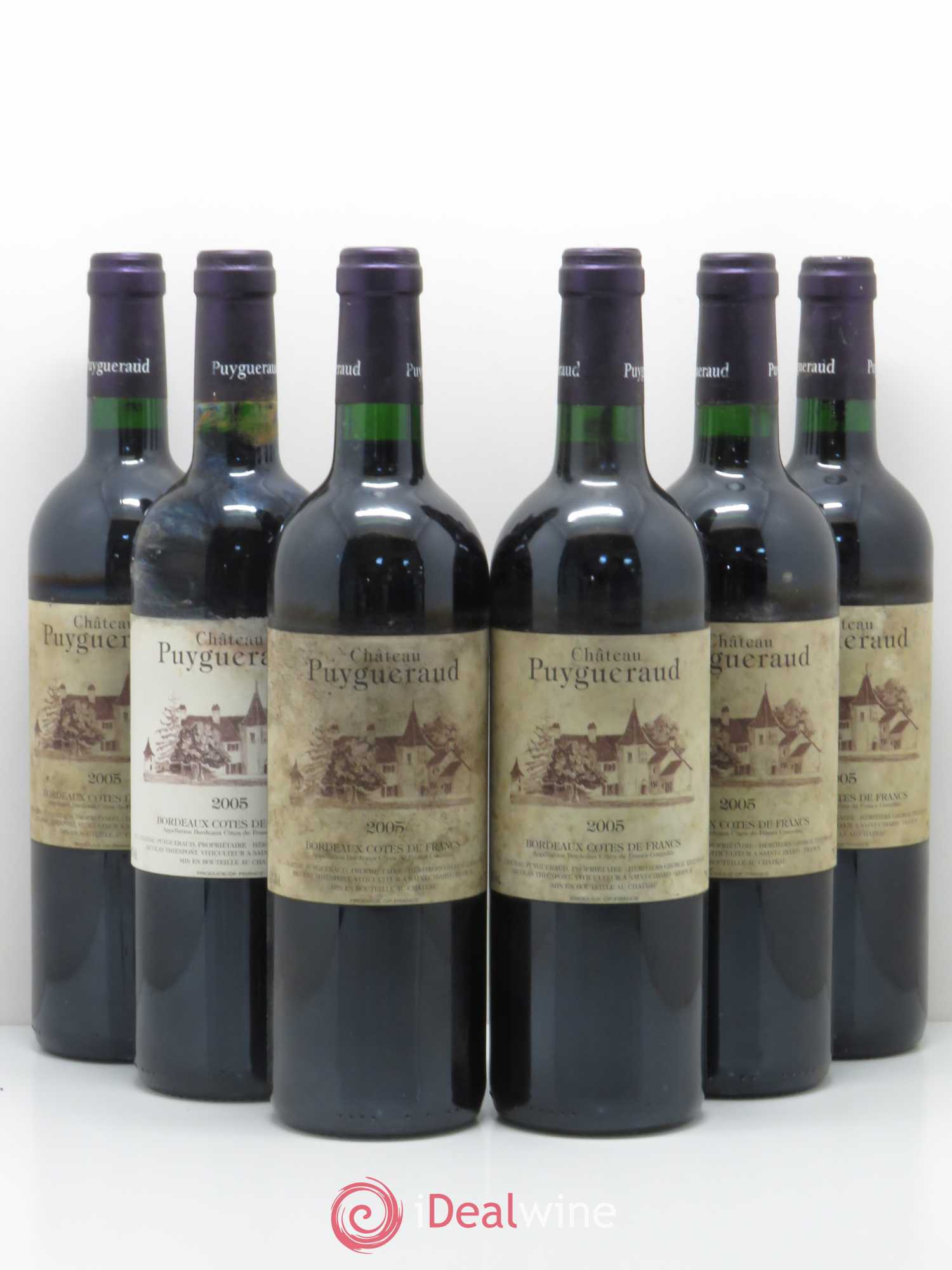 Château Puygueraud 2005 - Lot de 6 bouteilles - 0