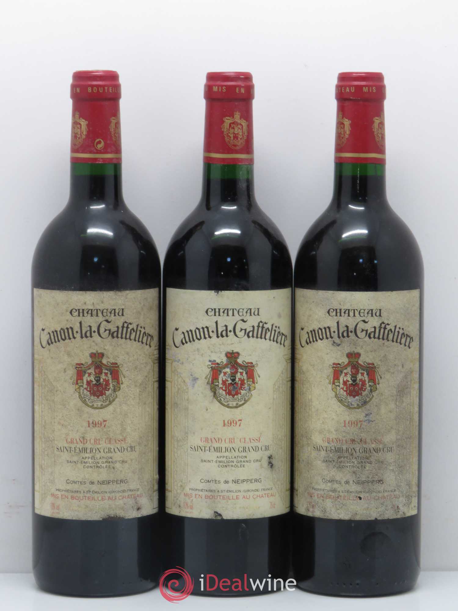 Château Canon la Gaffelière 1er Grand Cru Classé B 1997 - Lot de 3 bouteilles - 0