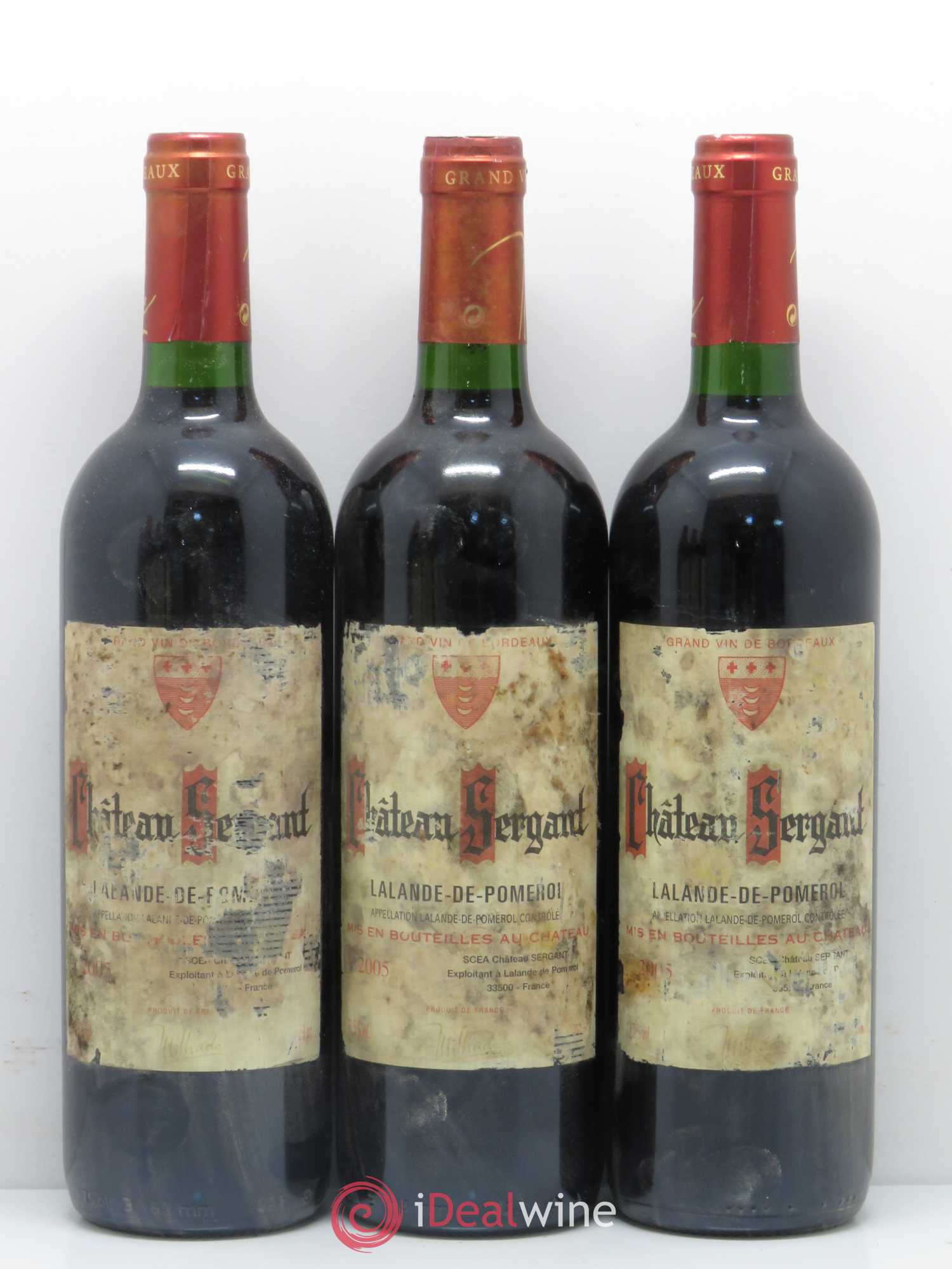 Bordeaux Lalande de Pomerol Château Sergant 2005 - Lot de 6 bouteilles - 1