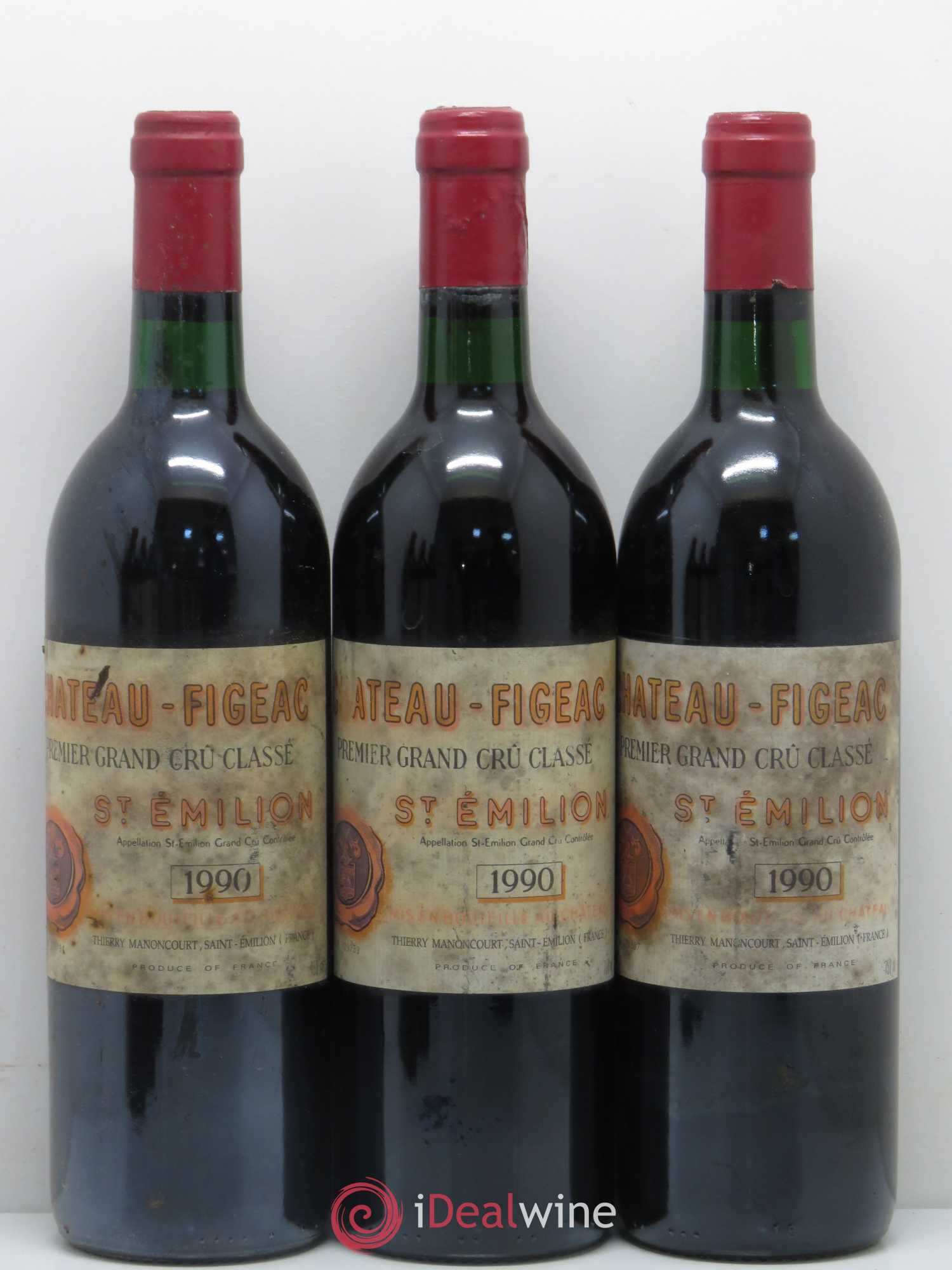 Château Figeac 1er Grand Cru Classé A 1990 - Lot de 6 bouteilles - 1