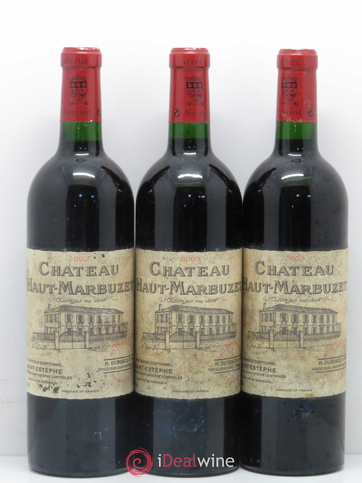 Château Haut Marbuzet 2003 - Lot de 6 bouteilles - 2