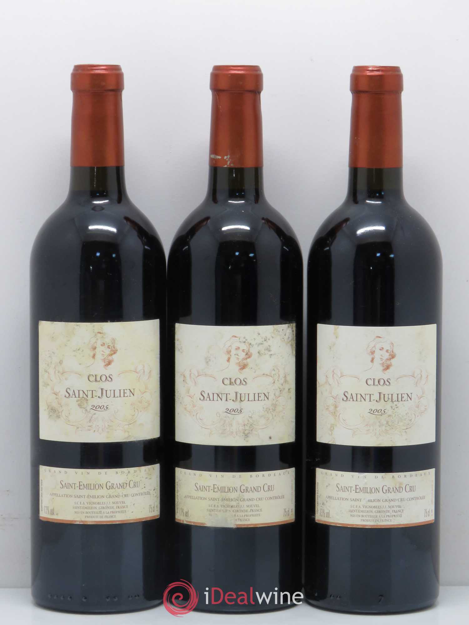 Saint-Émilion Clos Saint Julien 2005 - Lot de 12 bouteilles - 2