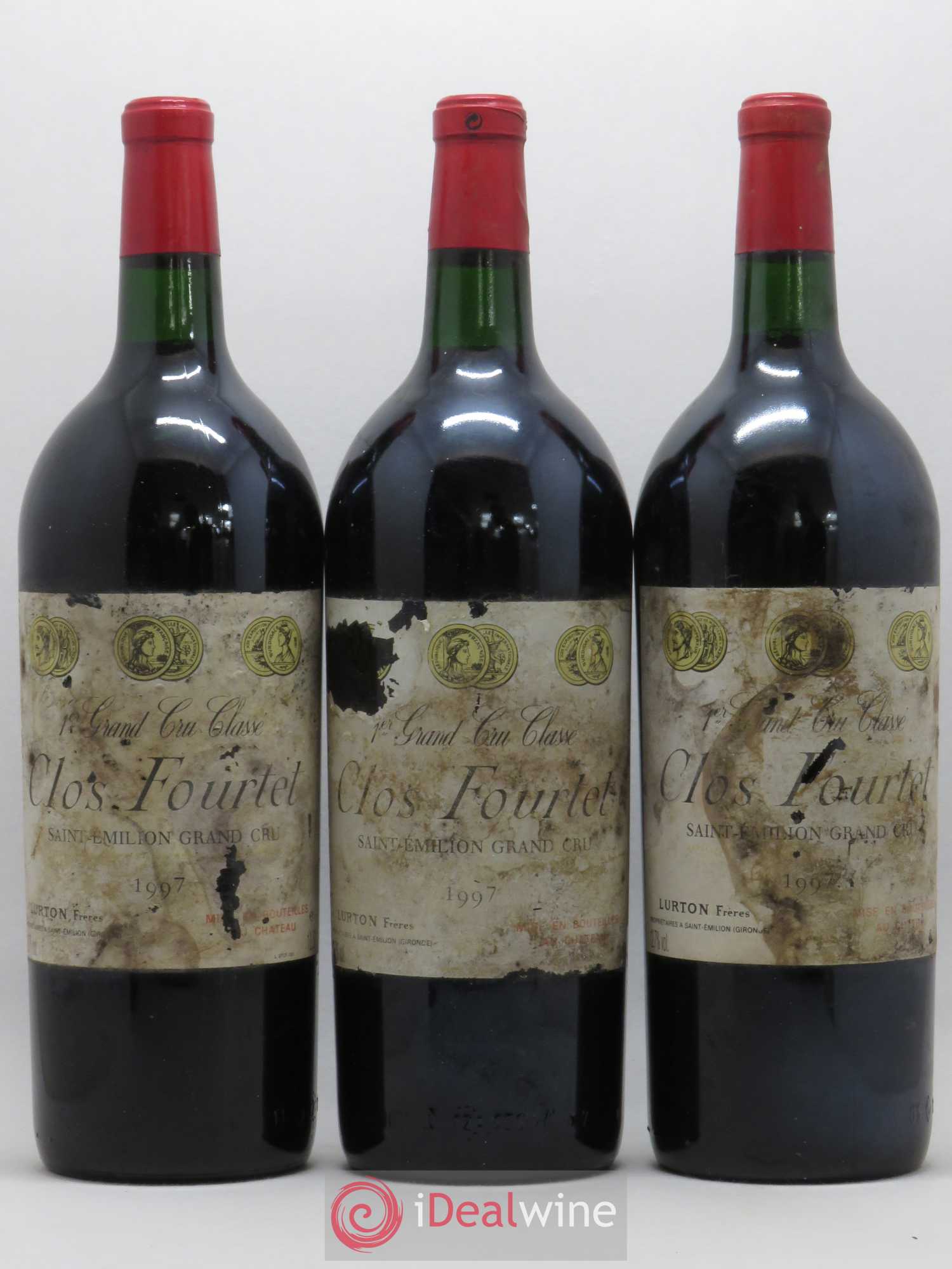 Clos Fourtet 1er Grand Cru Classé B 1997 - Lot de 3 magnums - 0