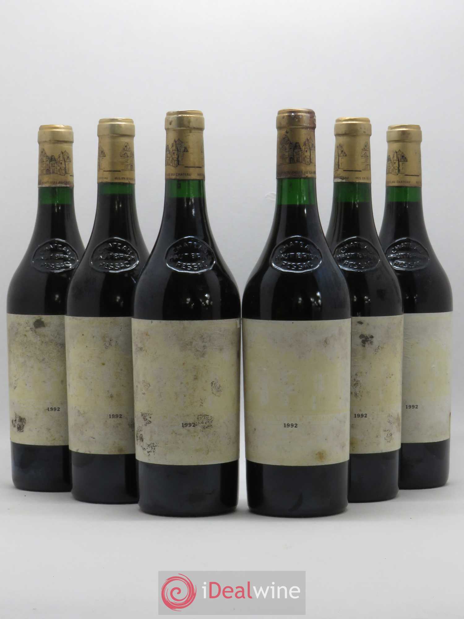 Château Haut Brion 1er Grand Cru Classé 1992 - Lot de 6 bouteilles - 0
