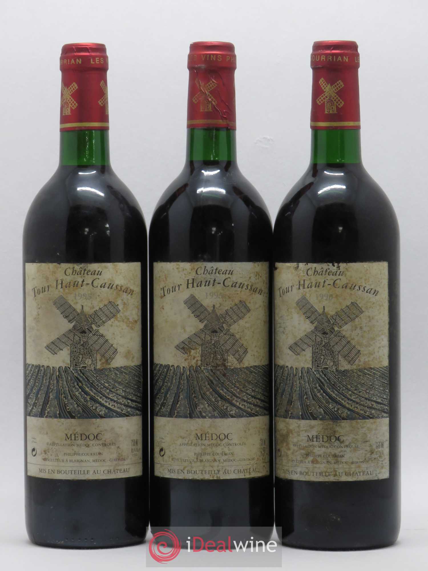 Château Tour Haut-Caussan Cru Bourgeois 1995 - Lot de 12 bouteilles - 1