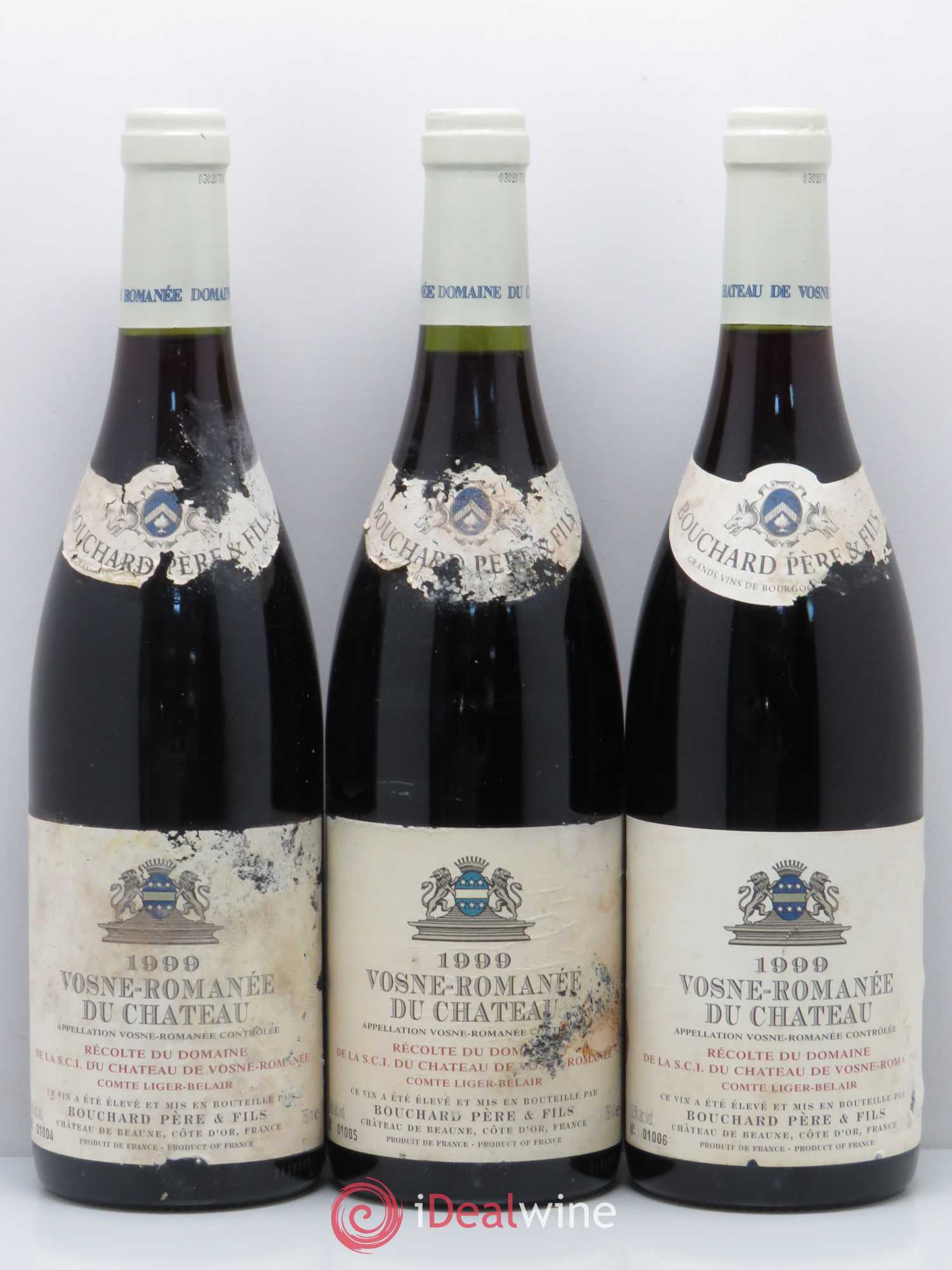 Vosne-Romanée Du Château Bouchard Pere & Fils 1999 - Posten von 3 Flaschen - 0