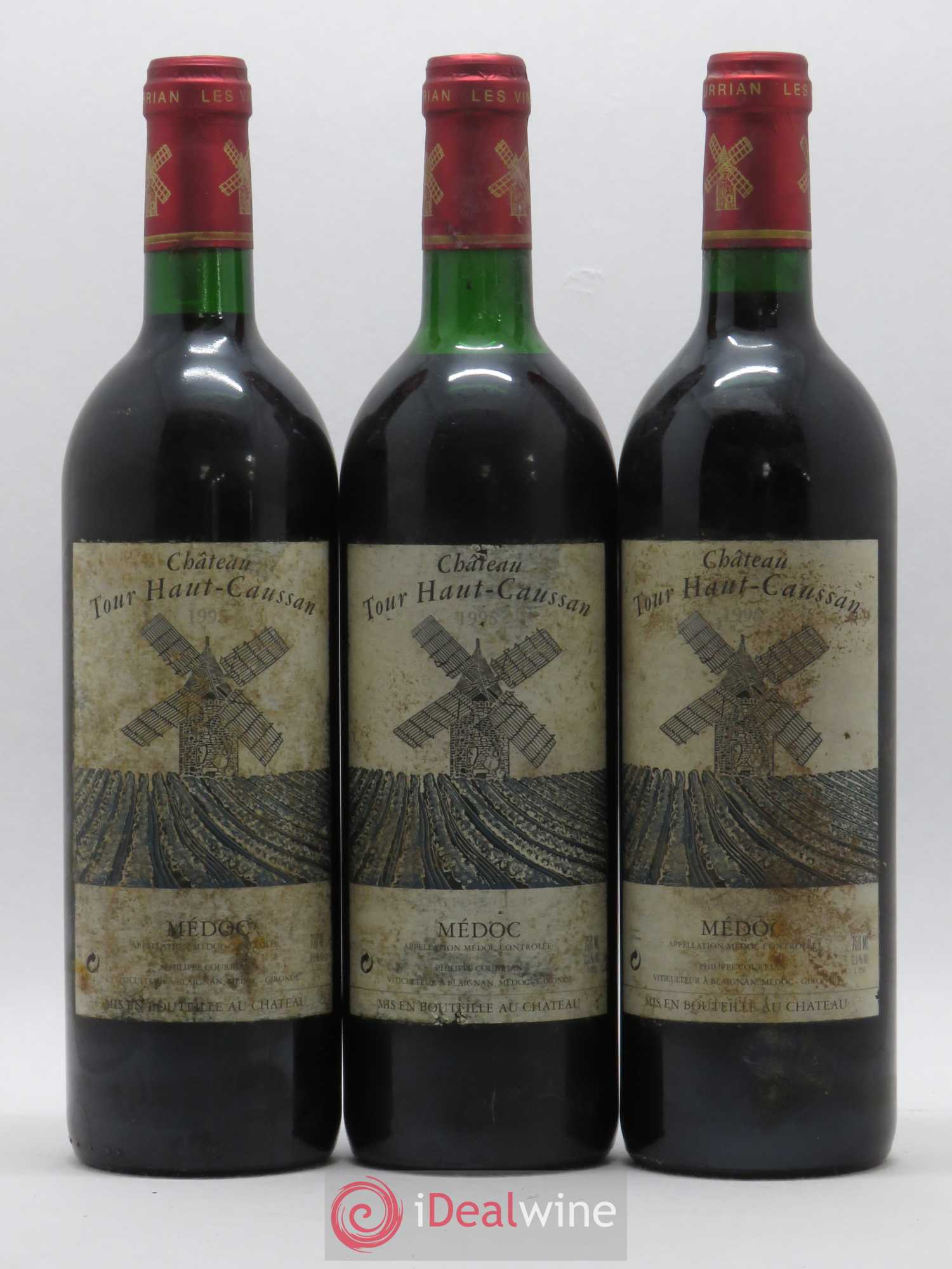 Château Tour Haut-Caussan Cru Bourgeois 1995 - Lot de 6 bouteilles - 1