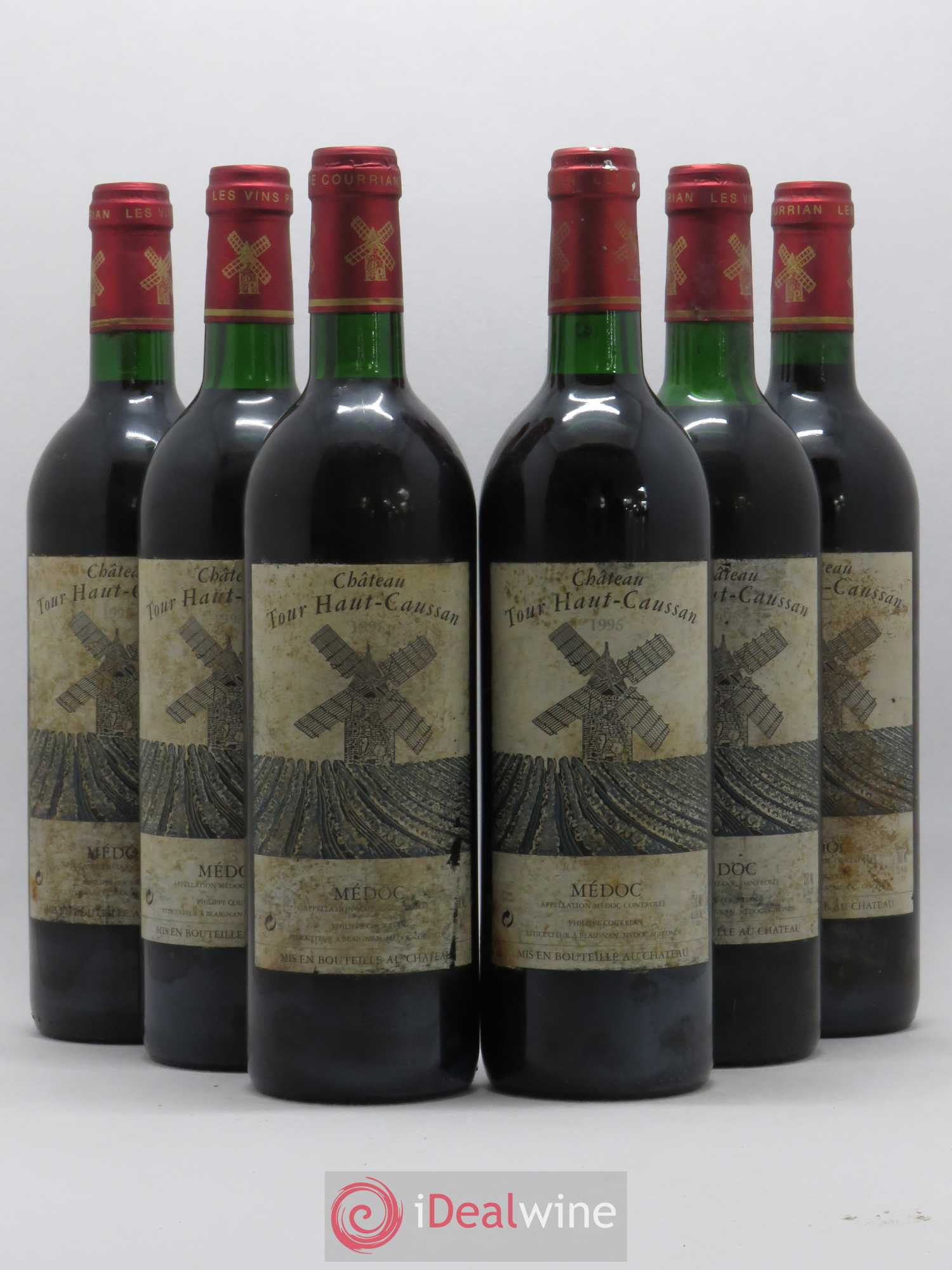 Château Tour Haut-Caussan Cru Bourgeois 1995 - Lot de 6 bouteilles - 0