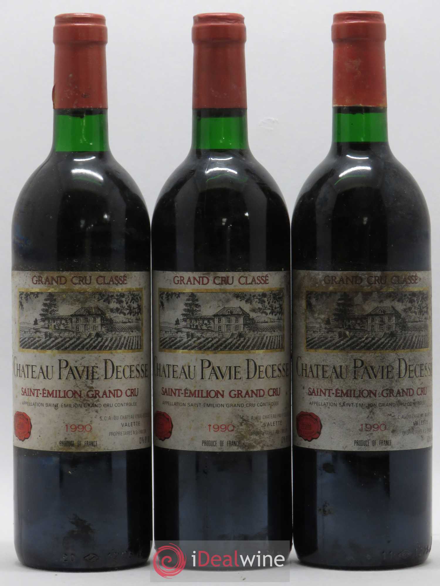 Château Pavie Decesse Grand Cru Classé 1990 - Lot de 6 bouteilles - 1