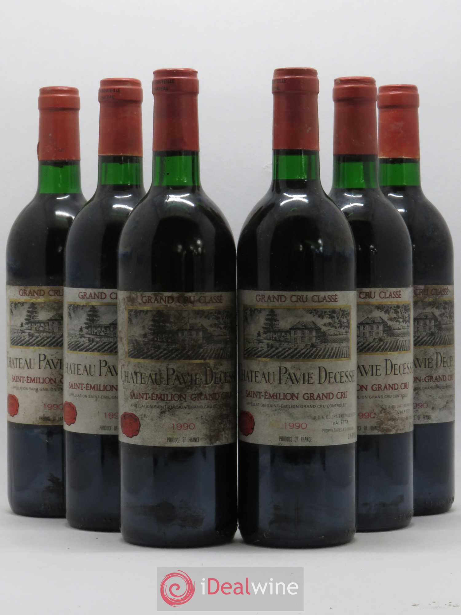 Château Pavie Decesse Grand Cru Classé 1990 - Lot de 6 bouteilles - 0