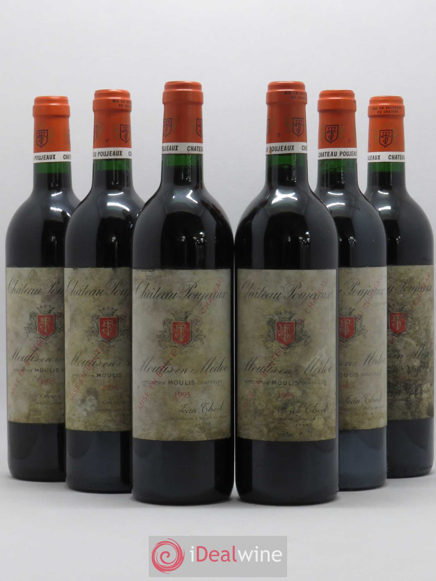 Château Poujeaux 1995 - Lot de 6 bouteilles - 0