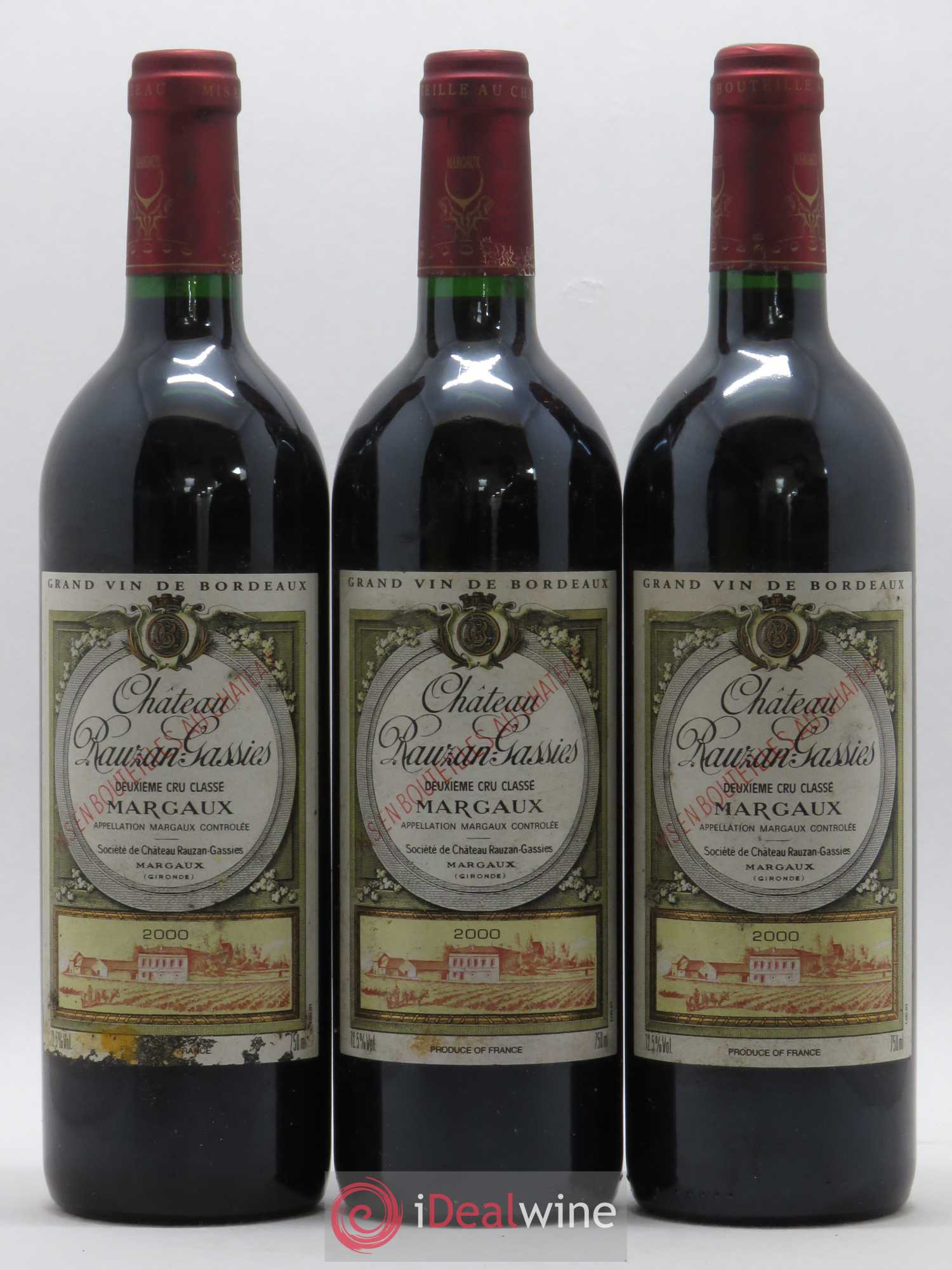 Château Rauzan-Gassies 2ème Grand Cru Classé 2000 - Lot de 6 bouteilles - 2