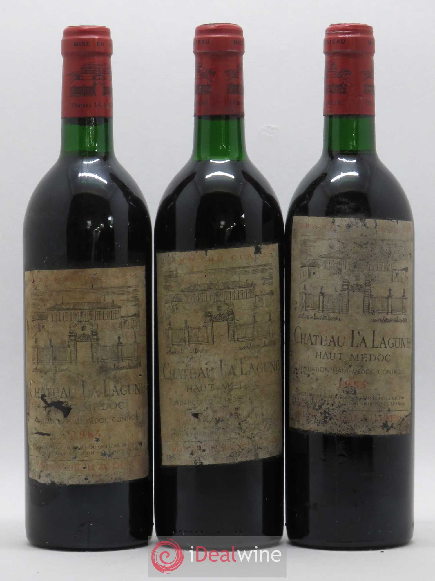 Château la Lagune 3ème Grand Cru Classé 1985 - Lot de 3 bouteilles - 0